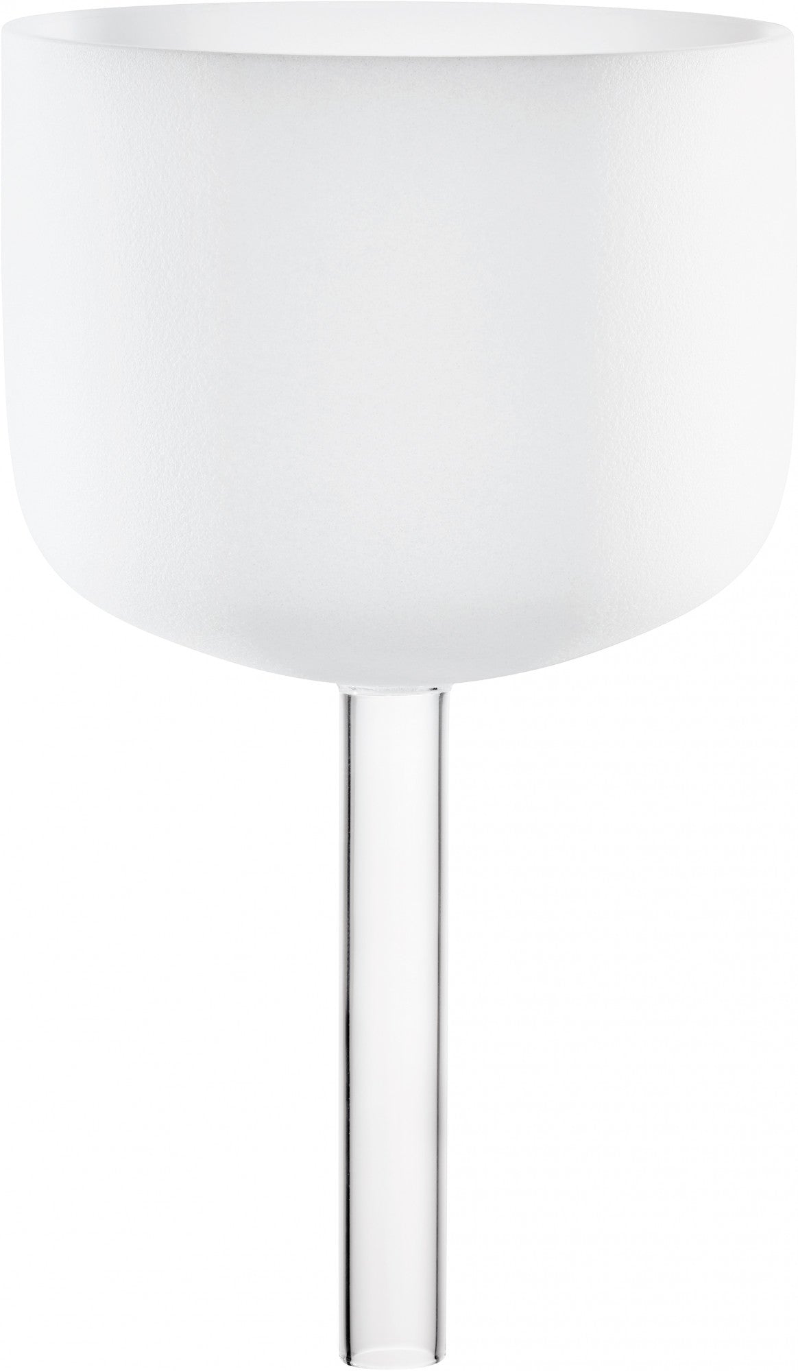 MEINL Sonic Energy Weiß-mattierte Kristallklangschale mit Griff 8" - B4/Kronenchakra/432 Hz