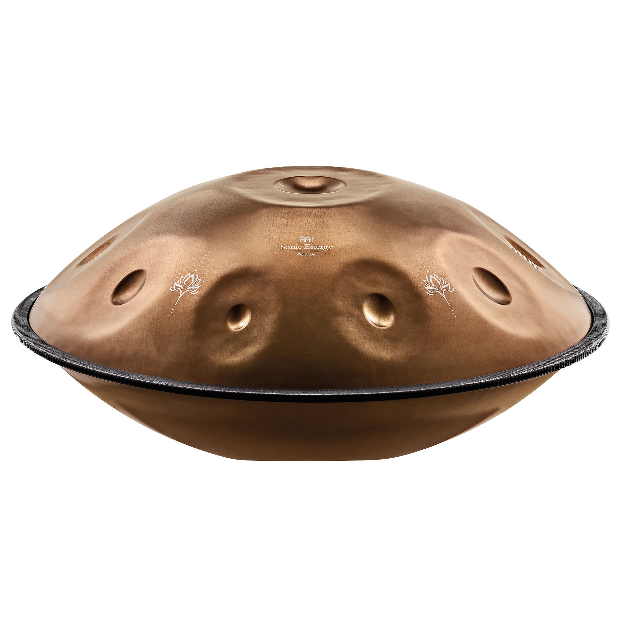 Meinl Sonic Energy Sensory Handpan, Edelstahl, E La Sirena, 10 Töne, 432 Hz, Vintage-Kupfer, Graviertes Design