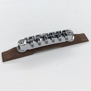 IBANEZ Lefty Brücke mit Schraube und Mutter, Holzbasis für AF55L - Chrom