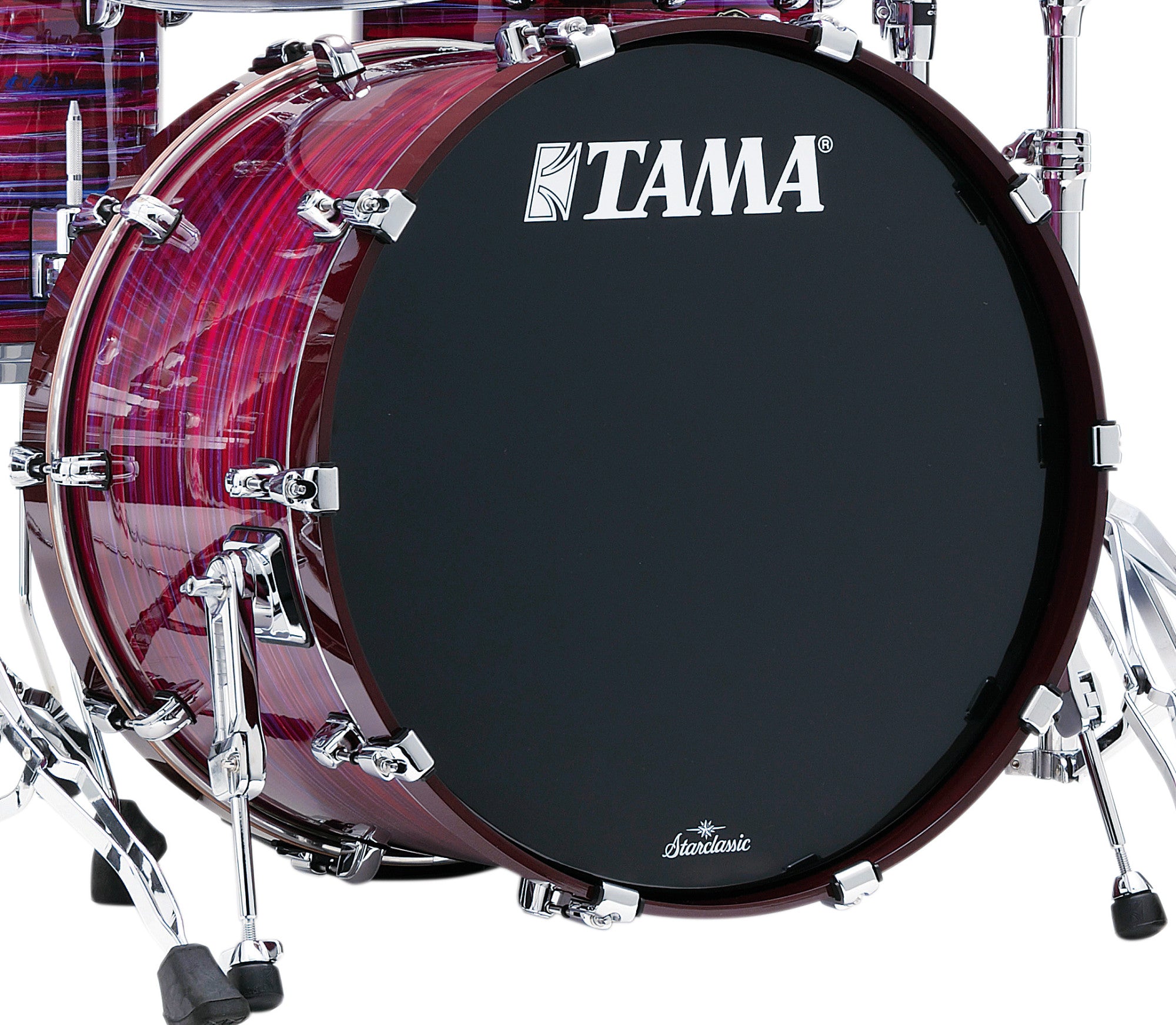 TAMA Starclassic Walnut/Birch Lacquer Bass Drum 18" x 14" - Lacquer Phantasm Oyster/Chrom HW/ohne Tom Halter