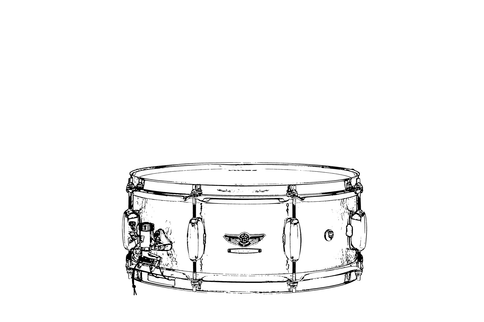 TAMA Starclassic Maple Snaredrum 13" x 6" - Black Clouds & Silver Linings/Black Nickel HW