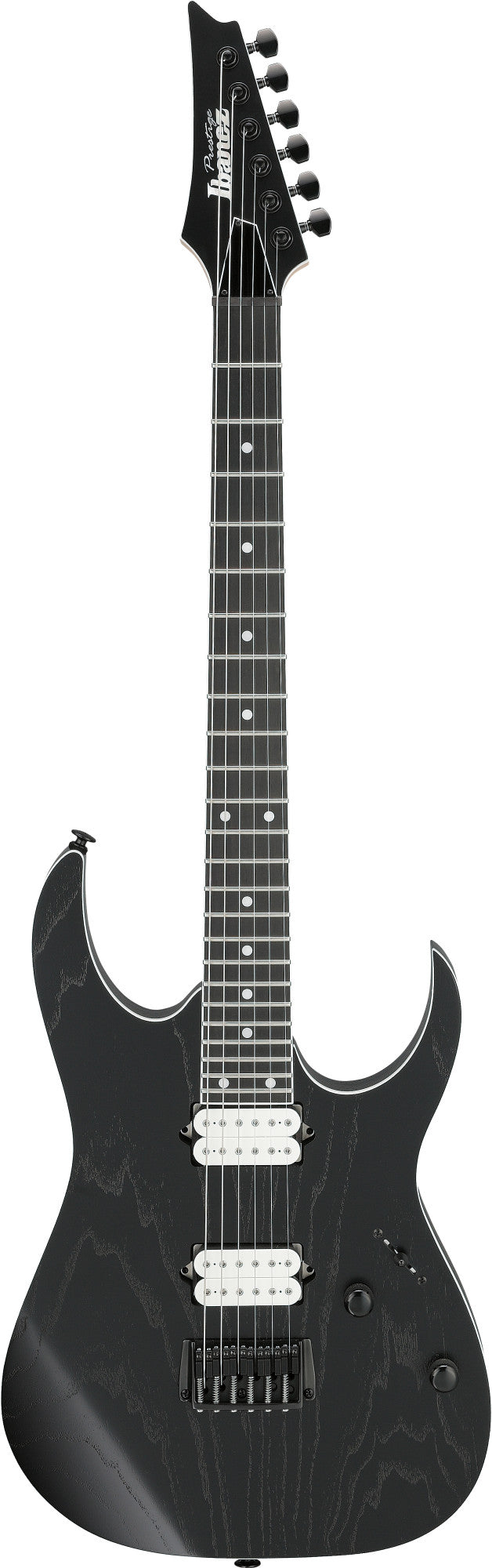 IBANEZ Prestige RGR E-Gitarre 6-String - Weatherd Black + Koffer M20RG