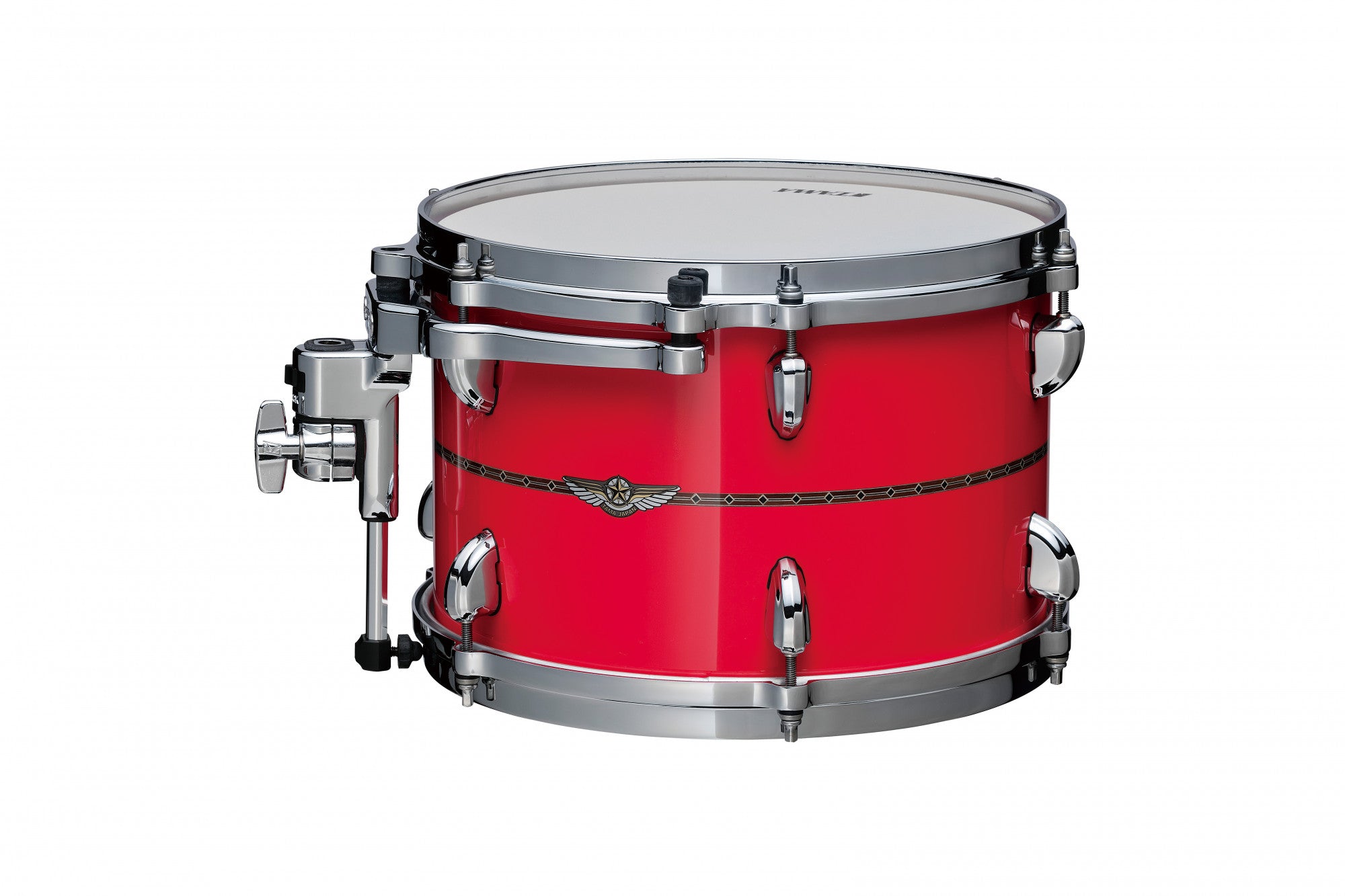 TAMA STAR Maple Rack Tom 12" x 9" - Solid Candy Red/Chrom HW/mit Inlay (outside)