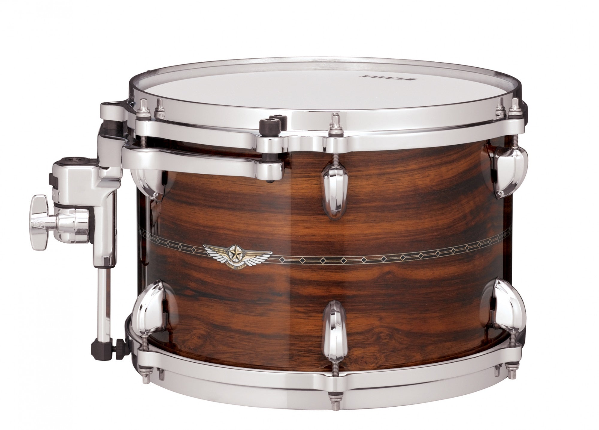 TAMA STAR Bubinga Rack Tom 13" x 9" - Natural Indian Laurel/Chrom HW/Inlay: Only Outside