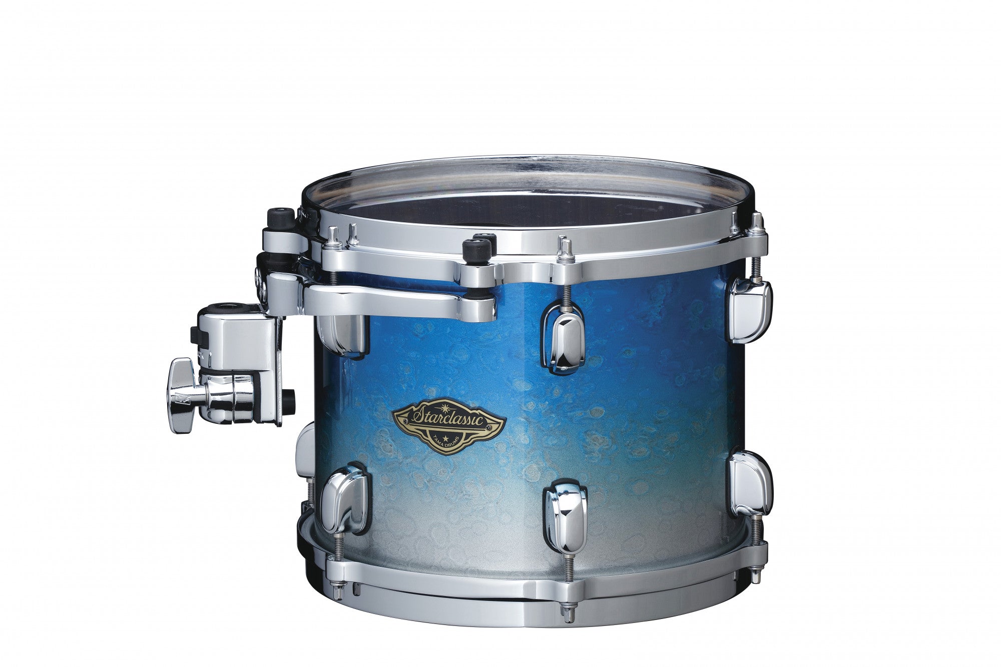 TAMA Starclassic Walnut/Birch Lacquer Rack Tom 14" x 12" - Molten Blue Ice Fade/Chrom HW