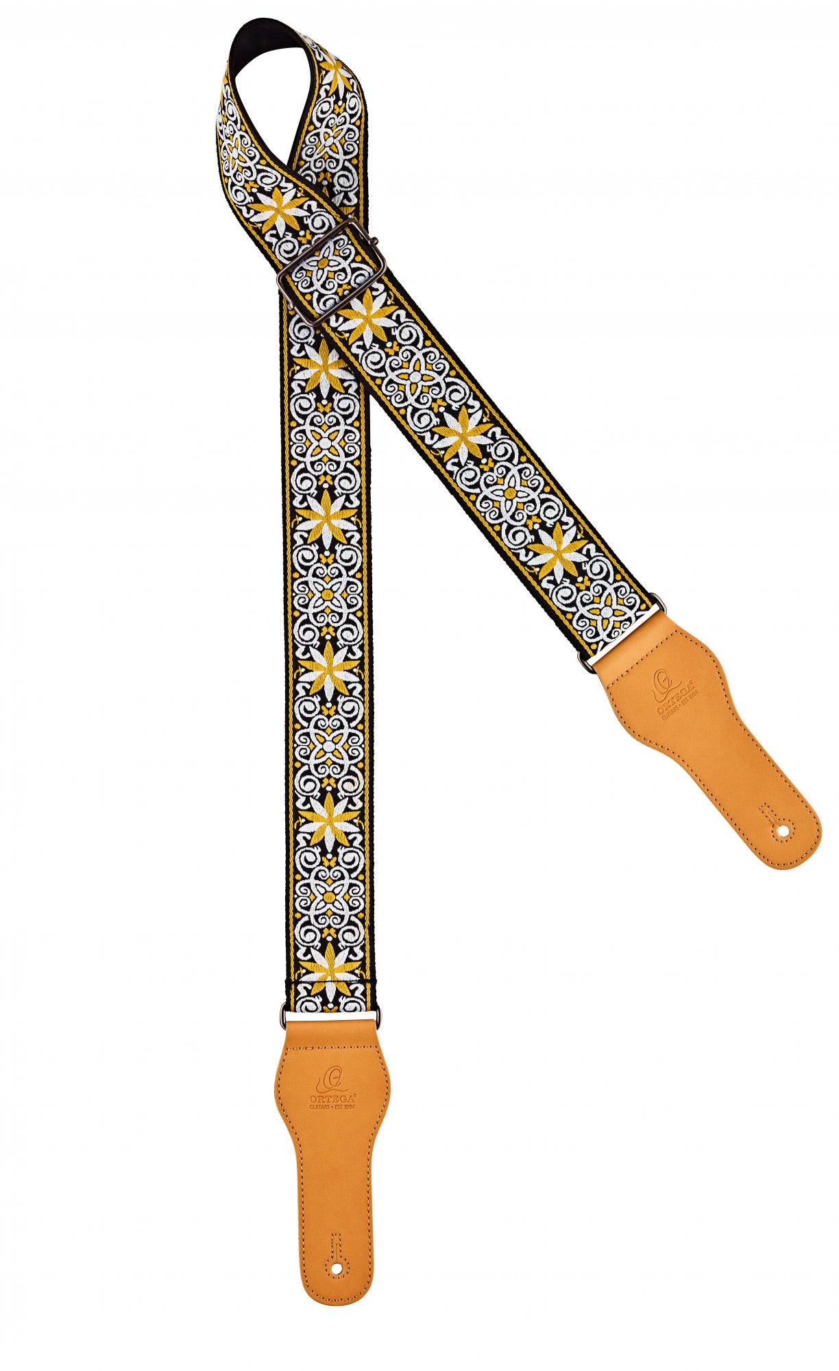 ORTEGA Creative Series Baumwollgitarrengurt - Classic Yellow