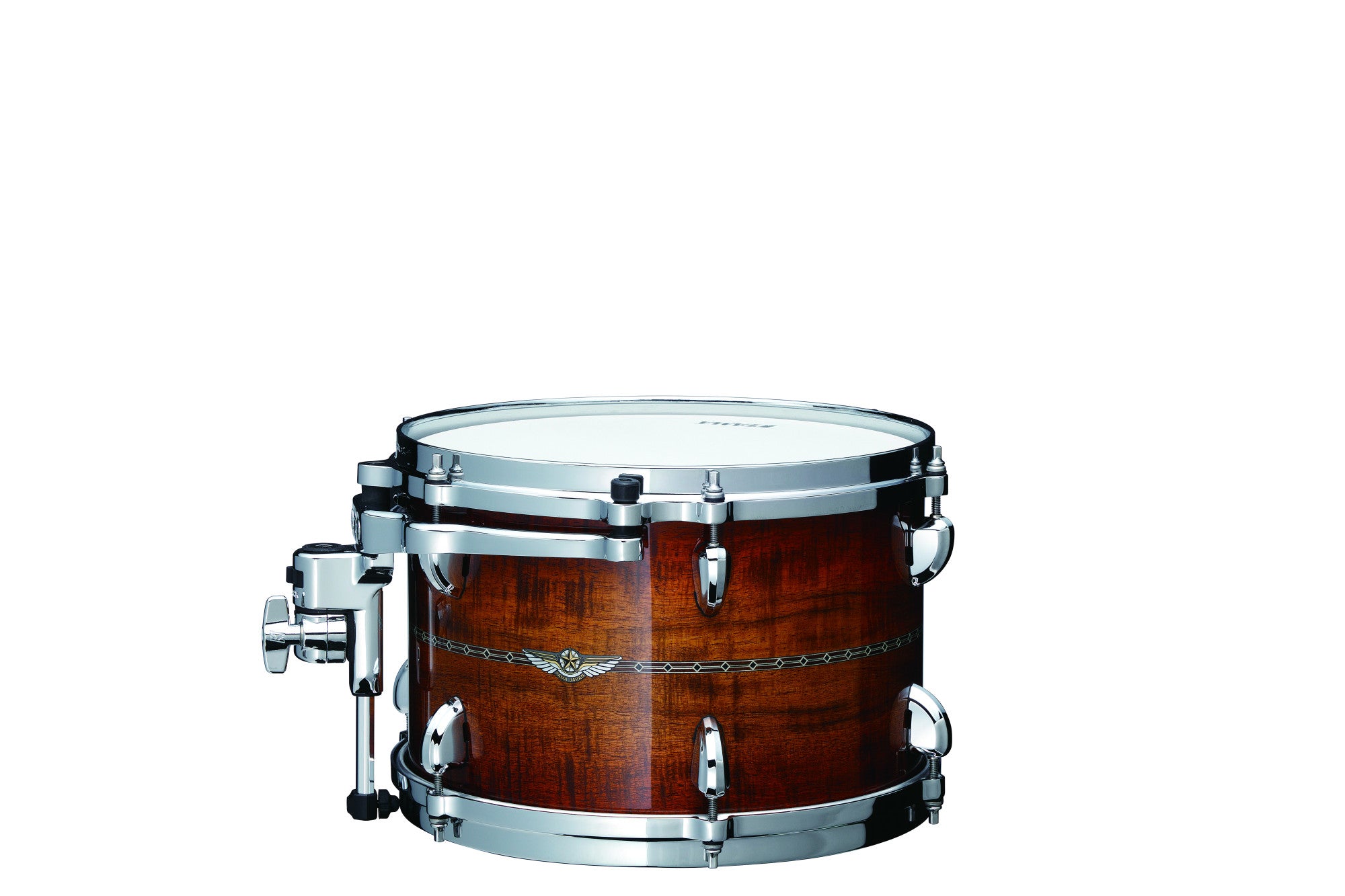 TAMA STAR Bubinga Rack Tom 8" x 6" Sunset Australian Acacia Burst/Chrom HW/mit Inlay (Outside)