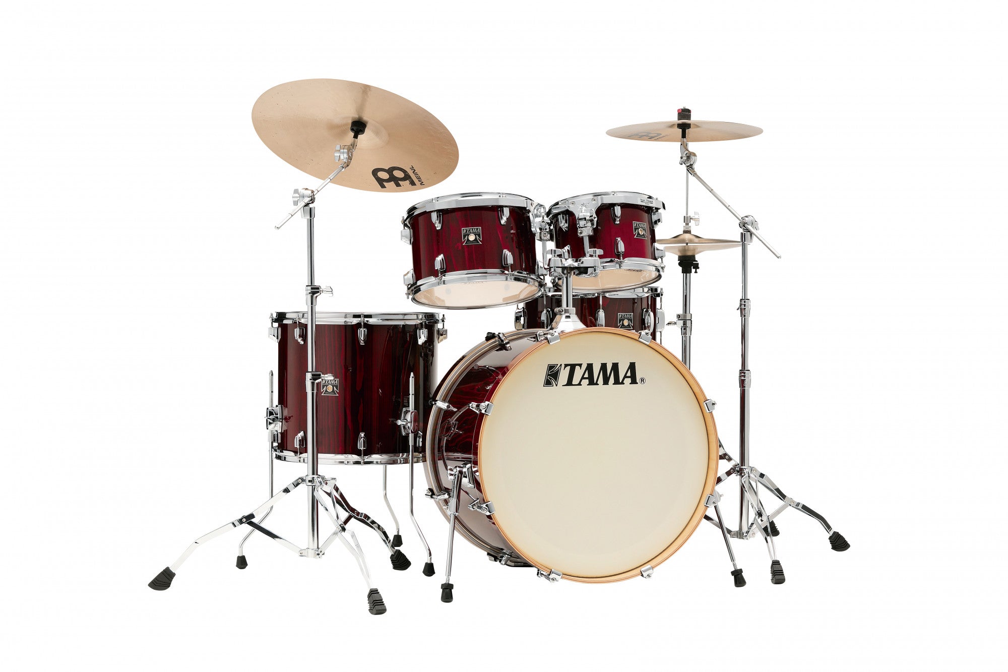 TAMA Superstar Classic Drum Set 5 teilig - Gloss Garnet Lacebark Pine/Chrom HW + SM5W Hardware Kit