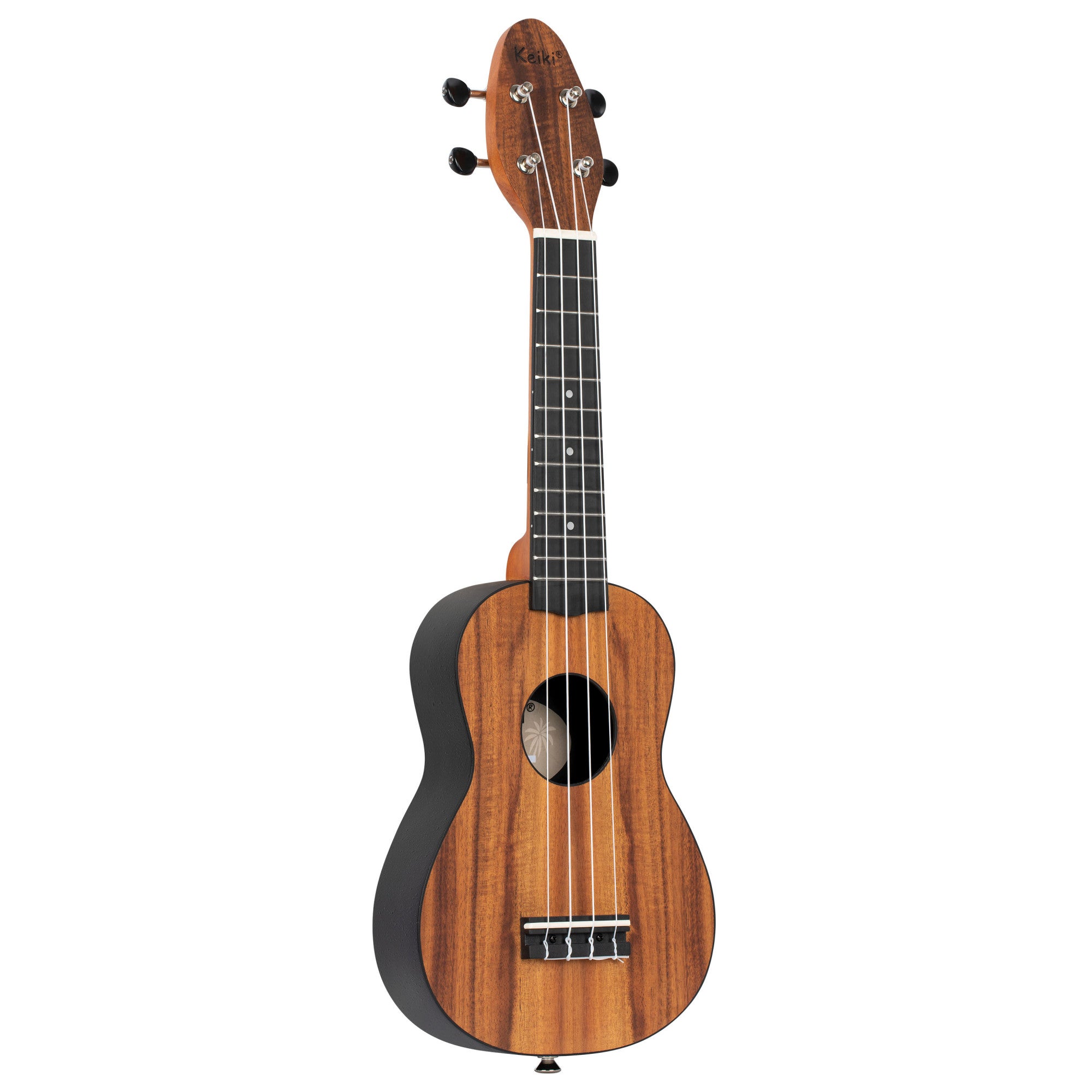 KEIKI K3 Serie Sopran Ukulele Set - Acacia Natural / ABS