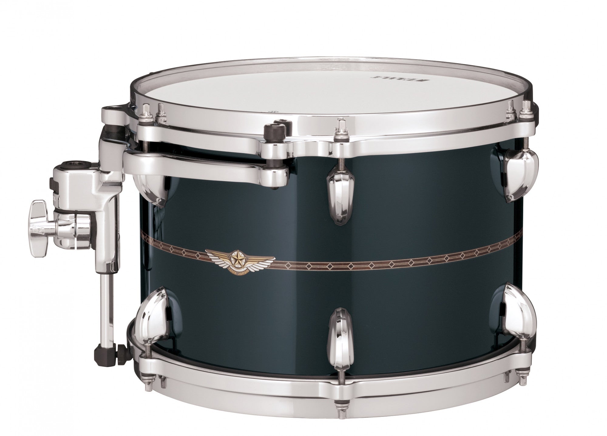TAMA Star Maple Rack Tom 8" x 6" - Smoky Black/Chrom HW/mit Inlay (outside)