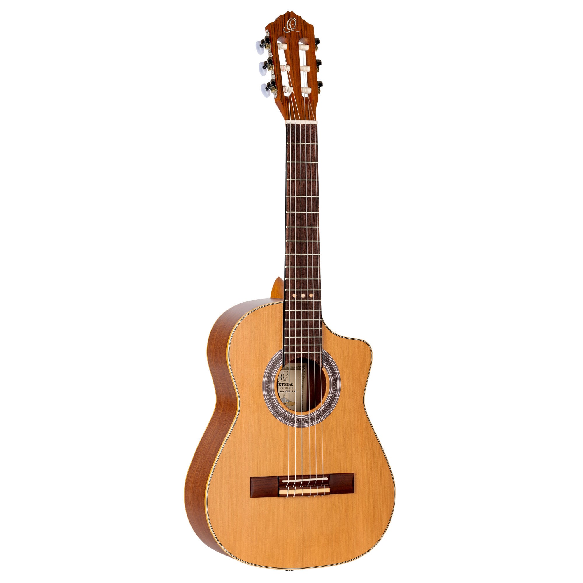 ORTEGA Requinto Series Pro 1/2 Akustikgitarre 6-String - Natural + Gigbag