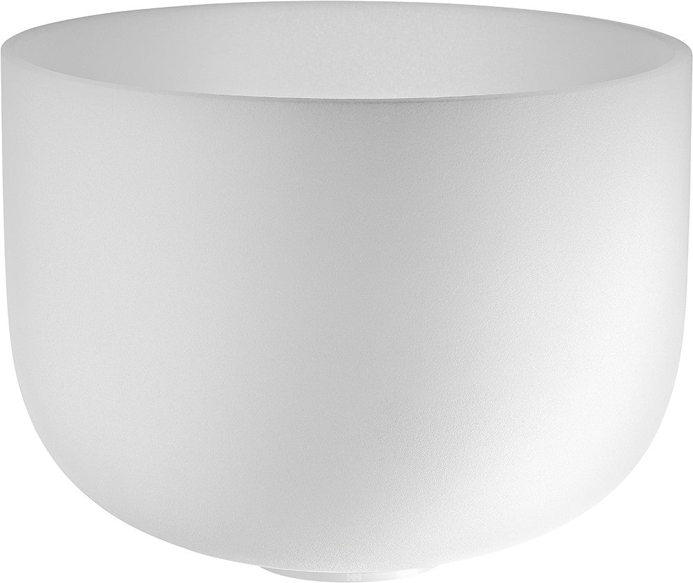 MEINL Sonic Energy Weiß-mattierte Kristallklangschale 13“ - D4/Sakralchakra/432 Hz
