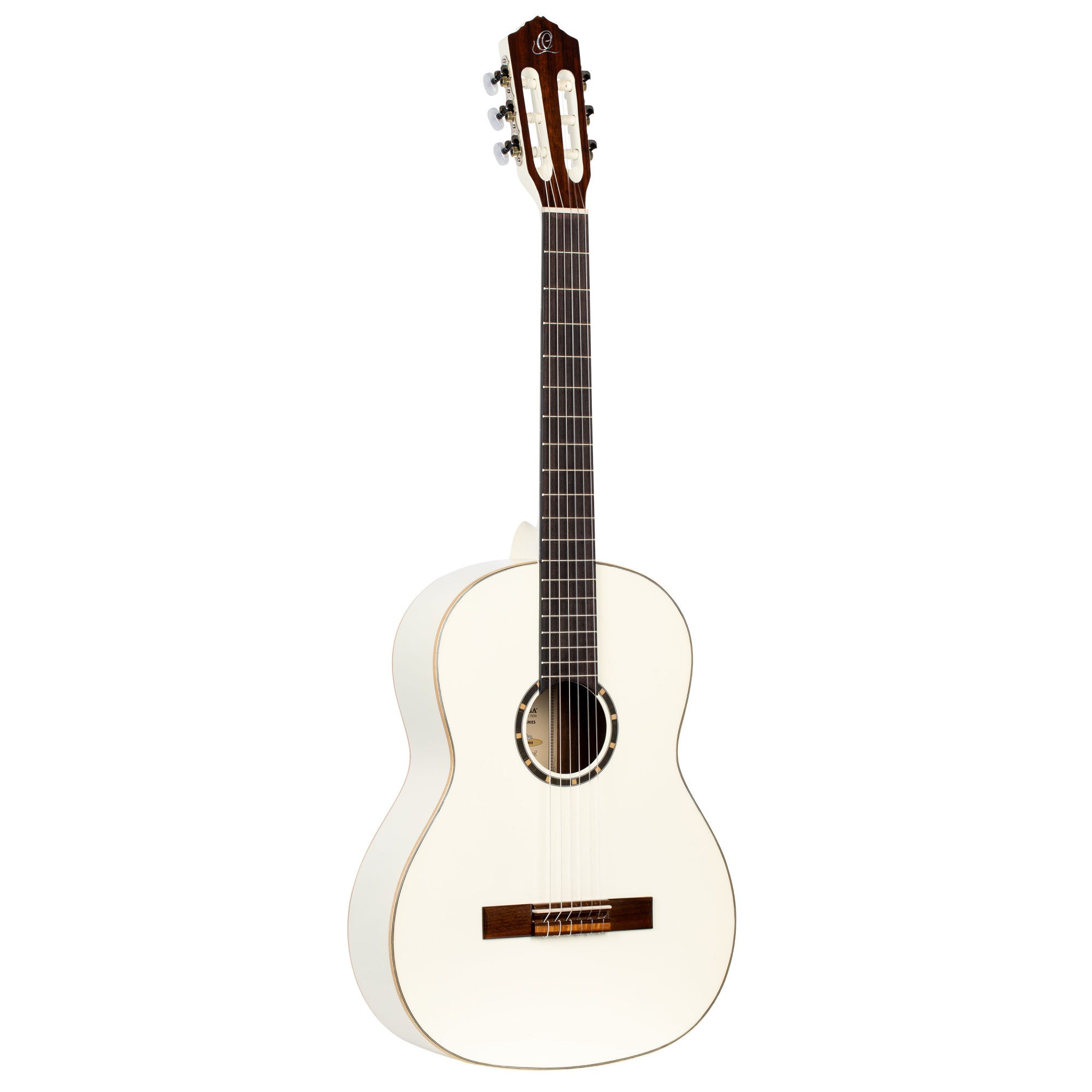 ORTEGA Family Series 4/4 Slim Neck Konzertgitarre 6 String - Weiß + Bag
