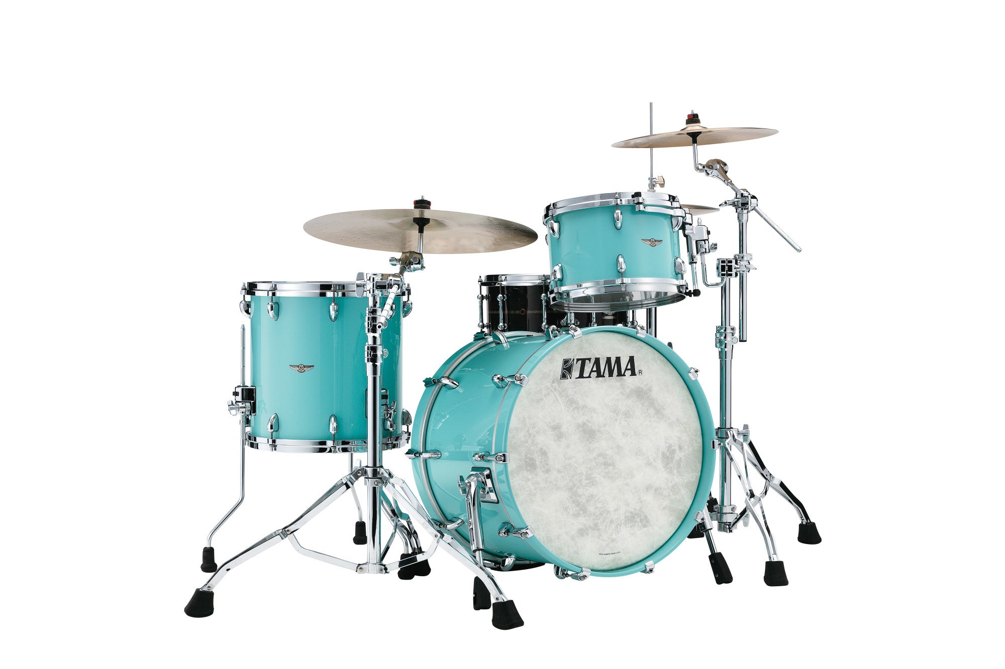 TAMA STAR Walnut Shell Kit 3 teilig - Grand Aqua Blue/Chrom HW