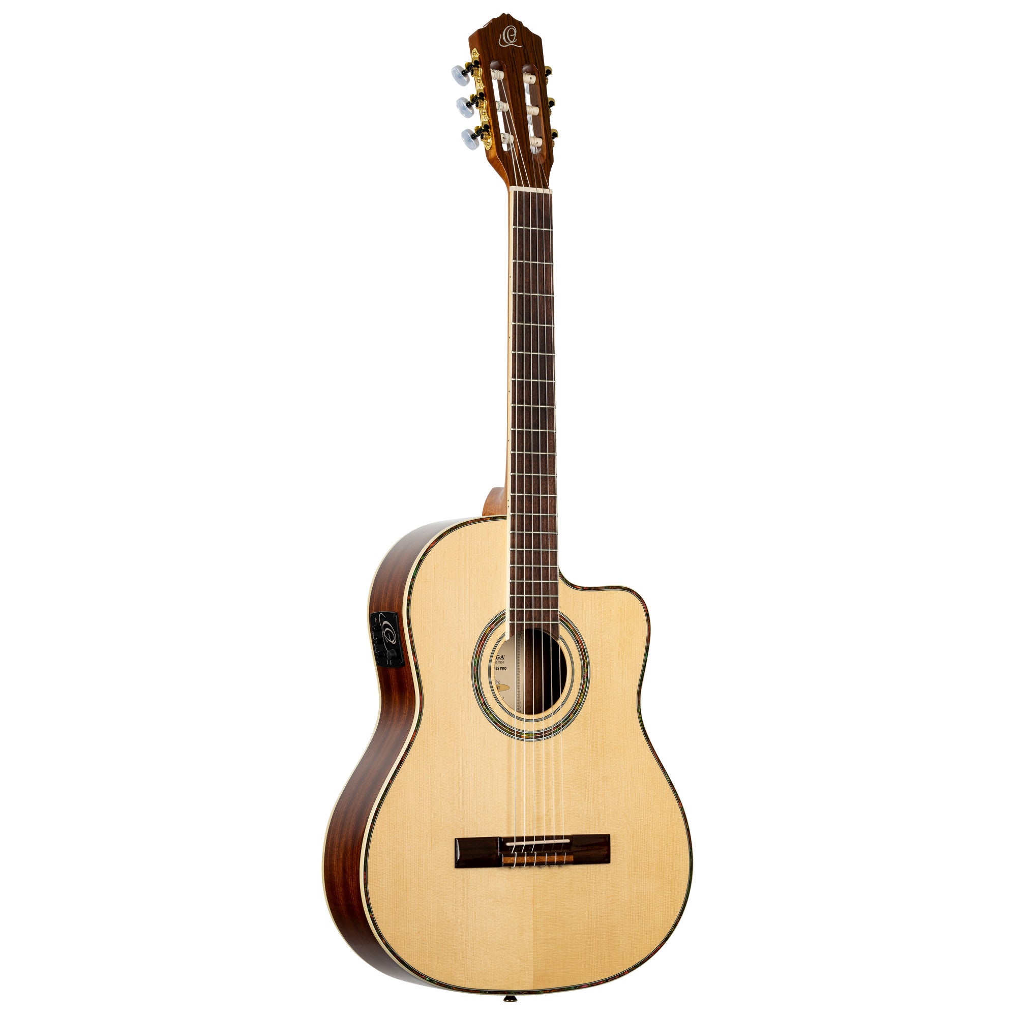 ORTEGA Family Series Pro 4/4 Konzertgitarre 6 String - Massive Fichte / Mahagoni Natur + Bag