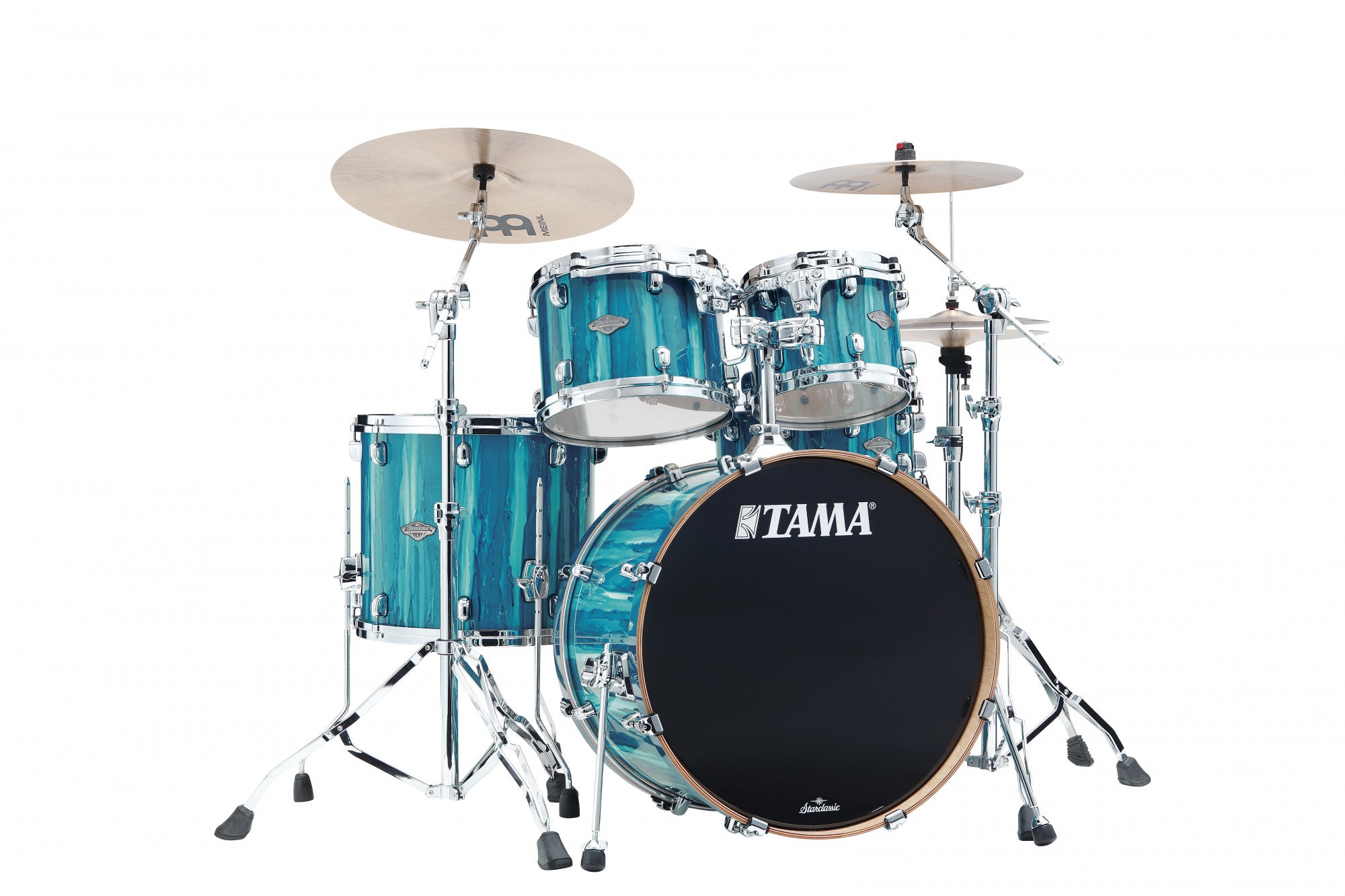 TAMA Starclassic Performer Shell Kit 4 teilig - Sky Blue Aurora/Chrom HW