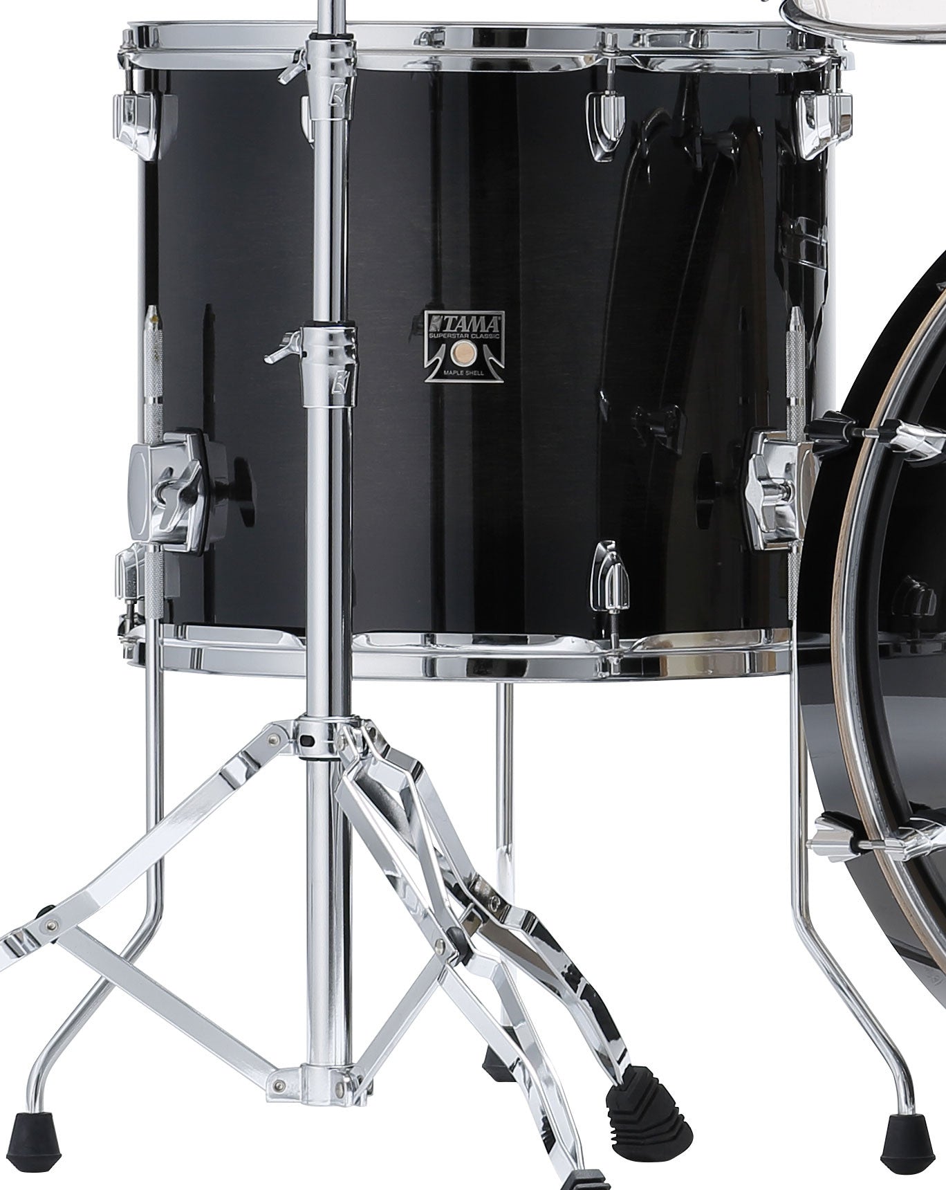 TAMA Superstar Classic Floor Tom 14" x 14" - Transparent Black Burst/Chrom HW