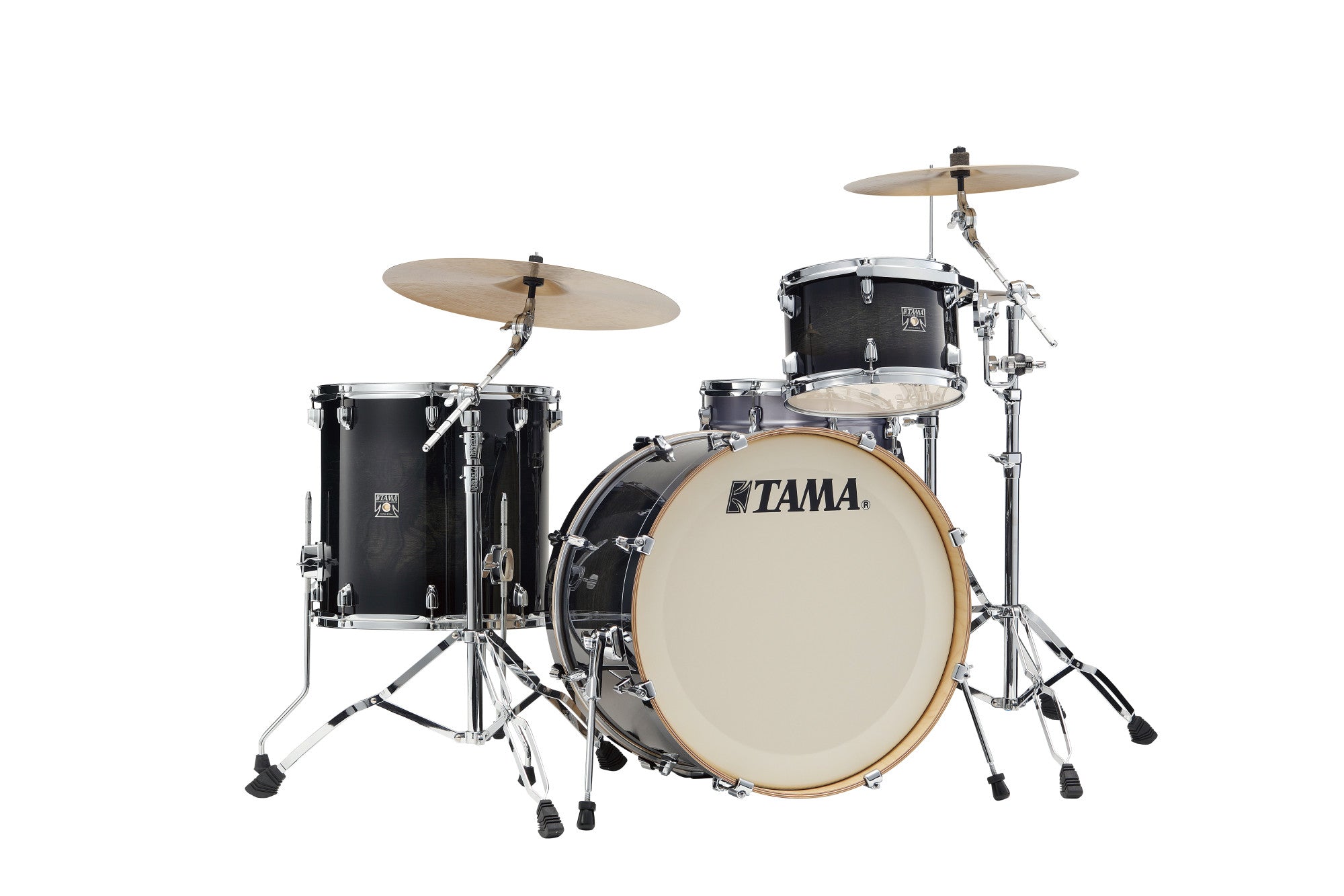 TAMA Superstar Classic Drum Set 3 teilig - Transparent Black Burst/Chrom HW + SM5W Hardware Kit