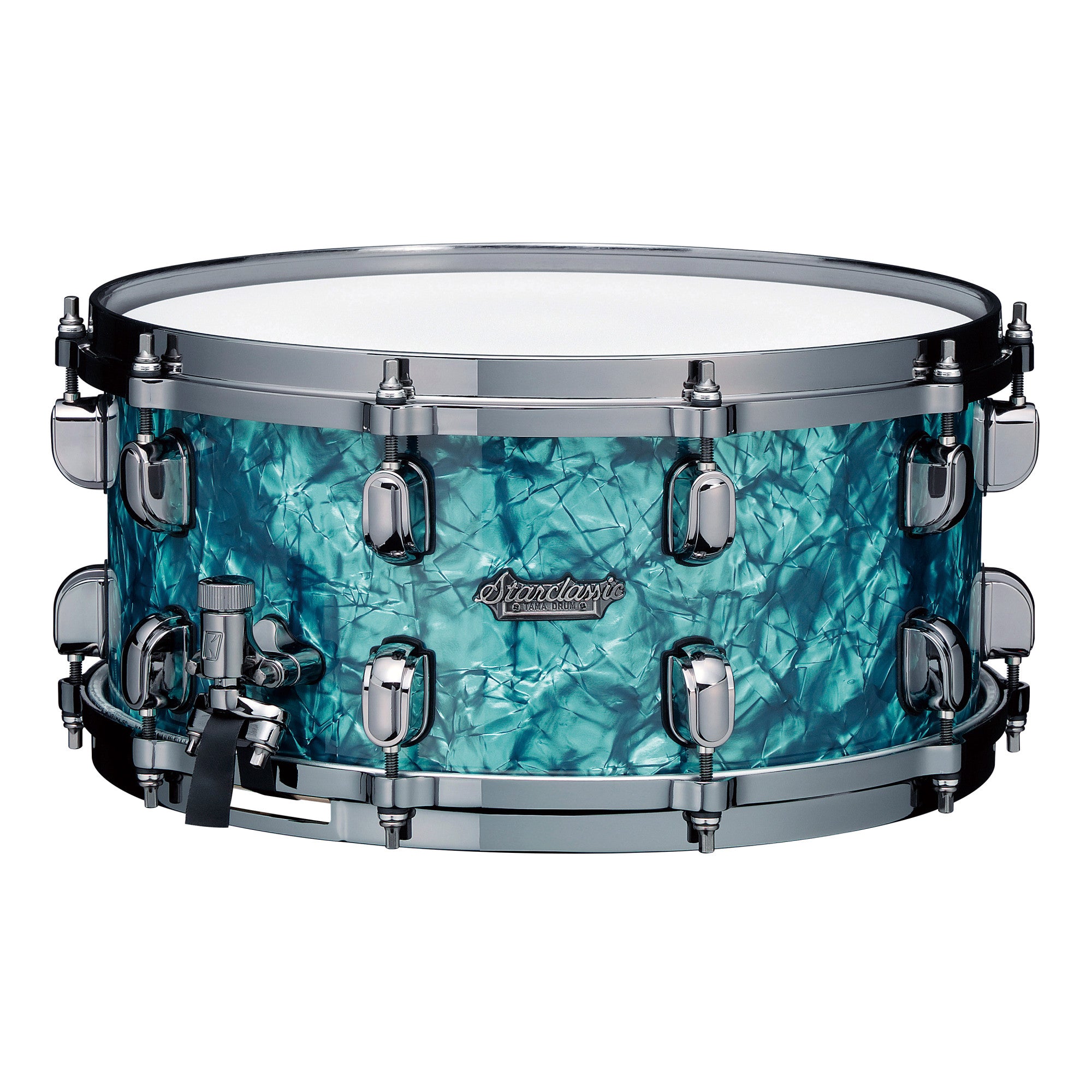 TAMA Starclassic Maple Snaredrum 14" x 8" - Turquoise Pearl/Black Nickel HW