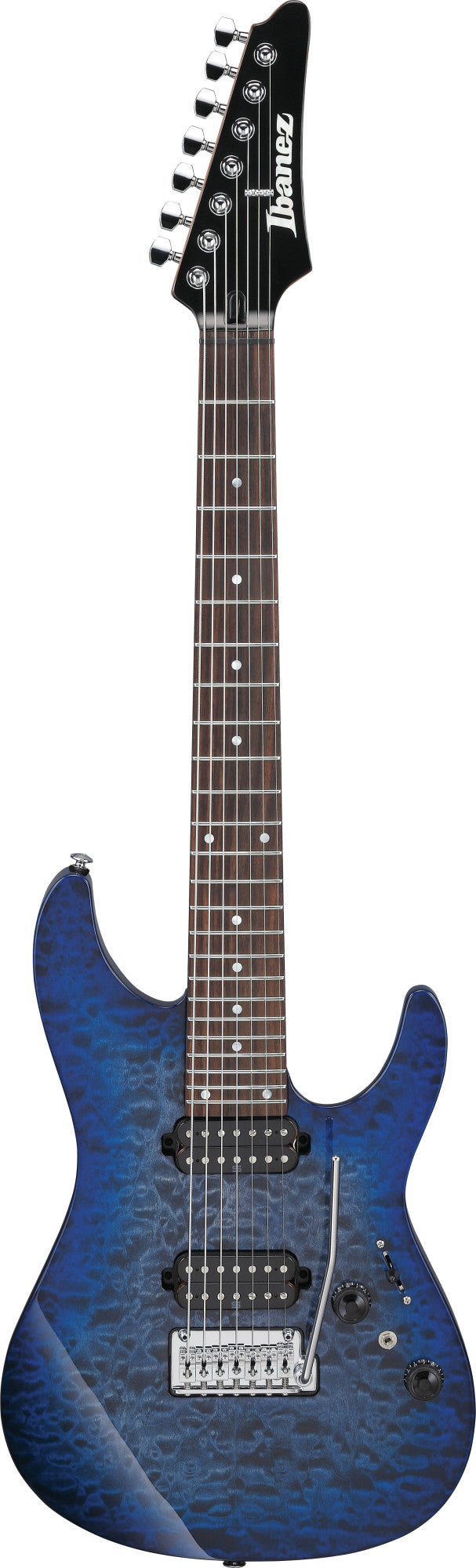 IBANEZ Premium AZ E-Gitarre 7-String - Twilight Blue Burst + Gigbag