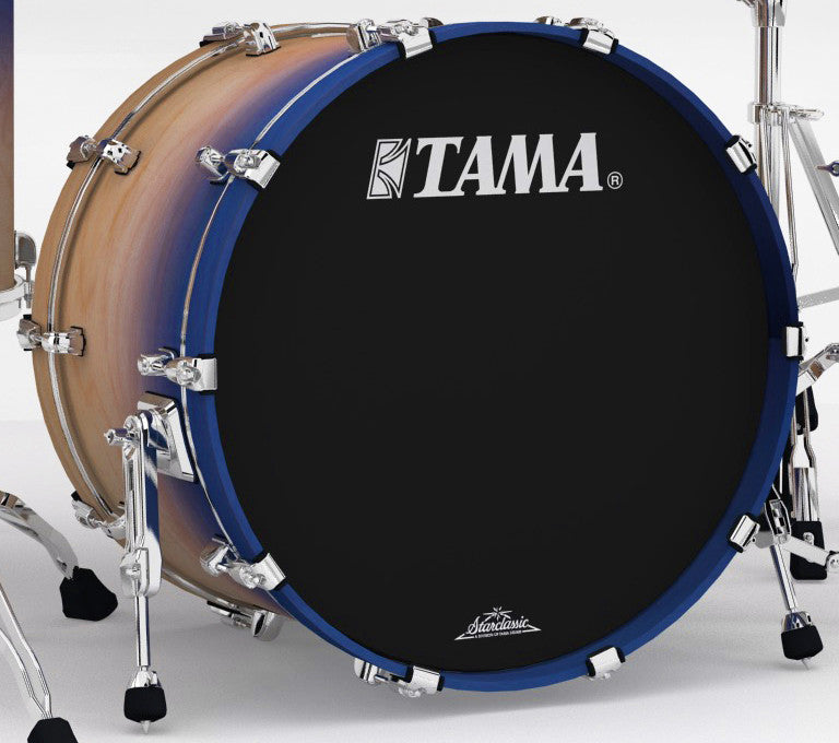TAMA Starclassic Walnut/Birch Lacquer Bass Drum 16" x 12" - Satin Purple Atmosphere/Chrom HW/mit Tom Halter