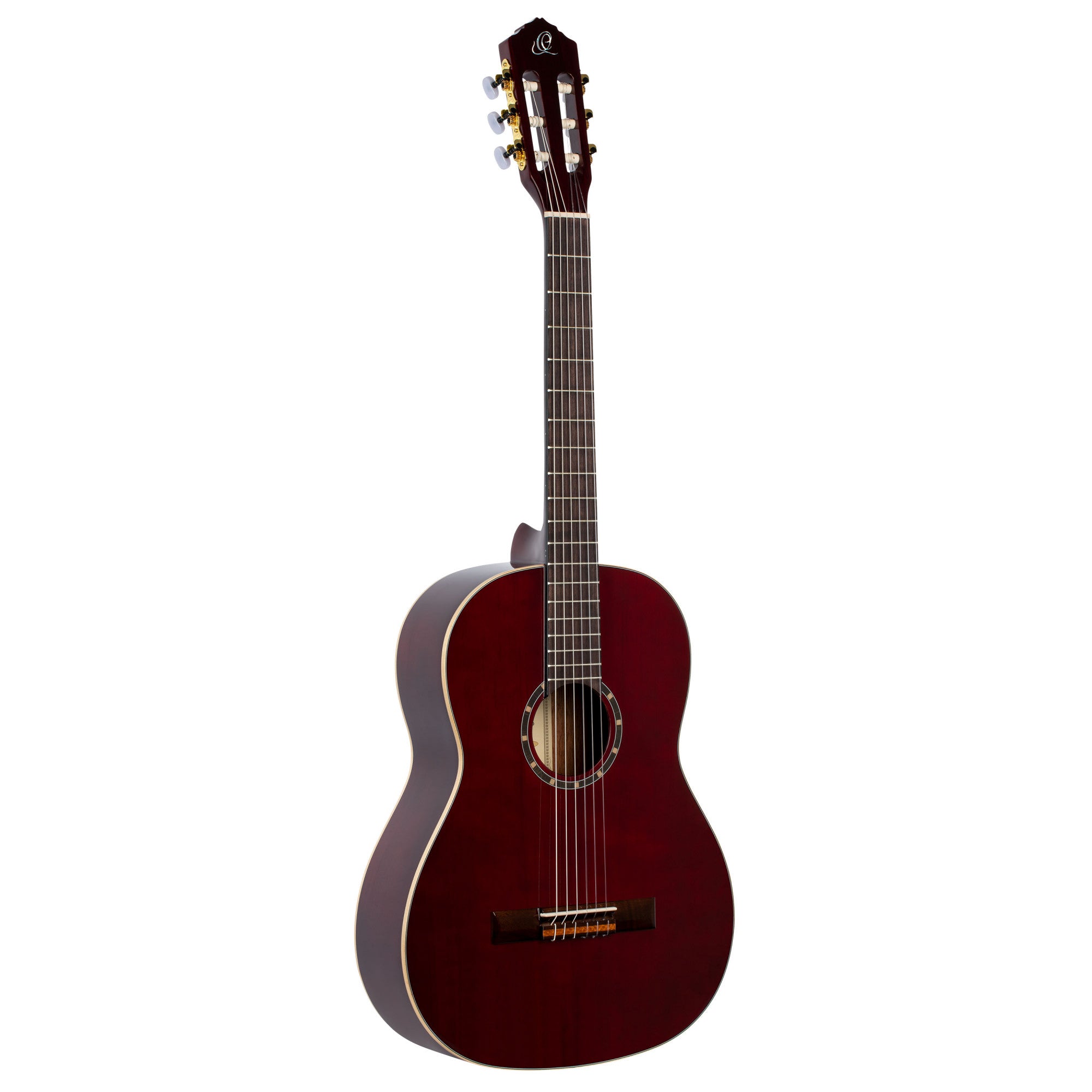 ORTEGA Family Series Pro 4/4 Slim Neck Konzertgitarre 6 String - Weinrot + Bag