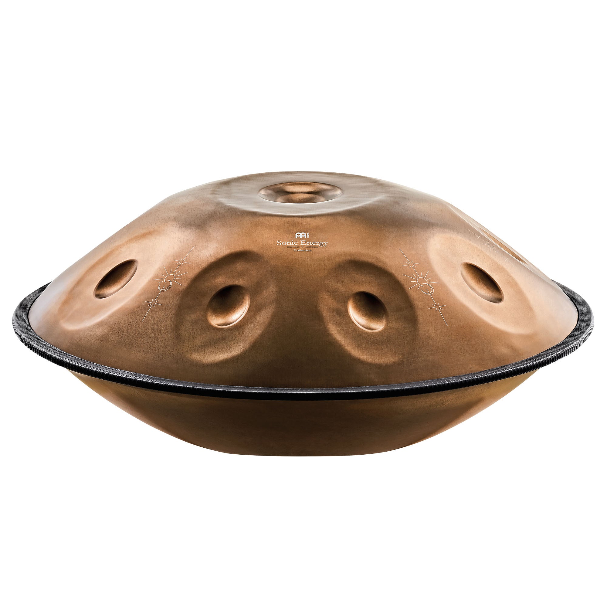 Meinl Sonic Energy Sensory Handpan, Edelstahl, B2 Amara, 9 Töne, 432 Hz, Vintage-Kupfer, Graviertes Design