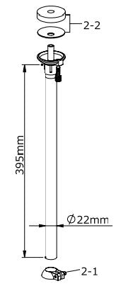 TAMA Obere Rohrbaugruppe für HH02W HiHat Stand