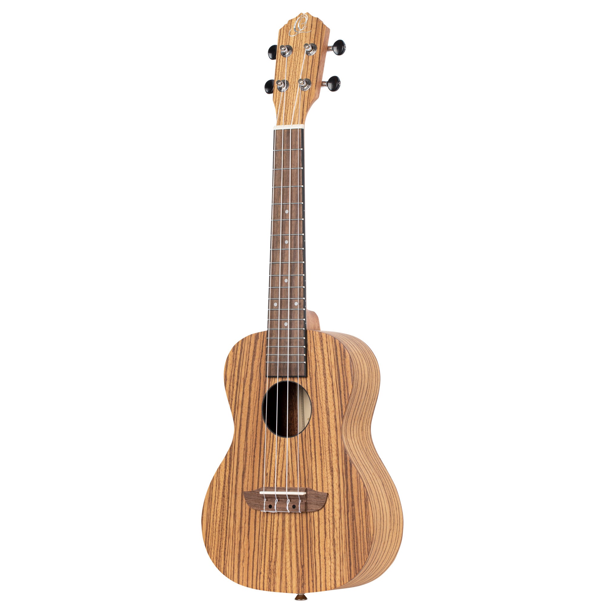 ORTEGA Timber Serie Konzert Ukulele 4 String Lefty - Zebrawood Natural + Bag