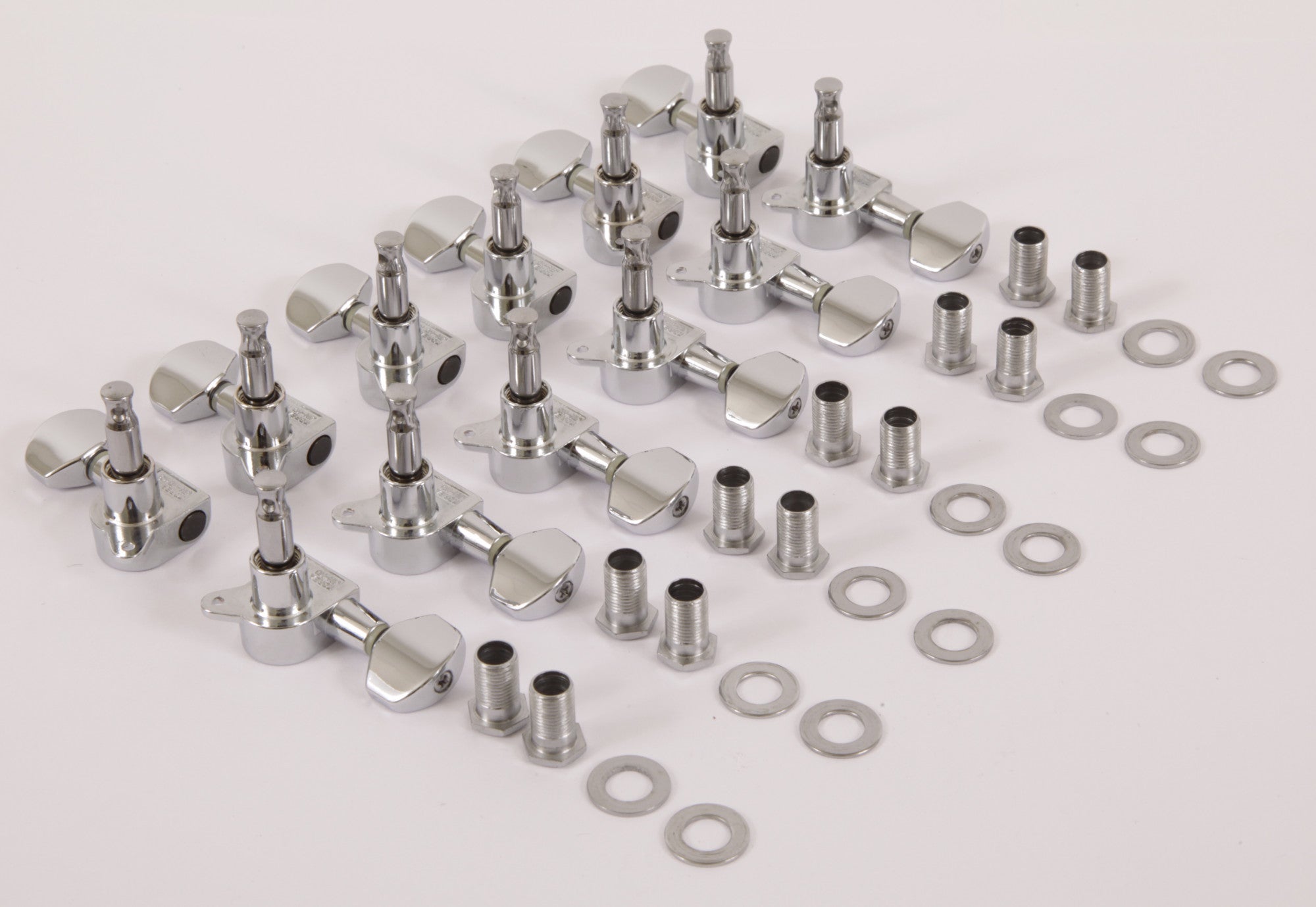 IBANEZ Akustikgitarren Mechanikensatz - 6 x links/6 x rechts chrom