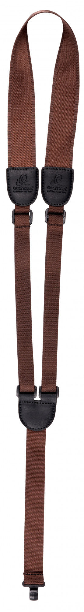 ORTEGA Nylongitarrengurt mit Support Hook - Brown