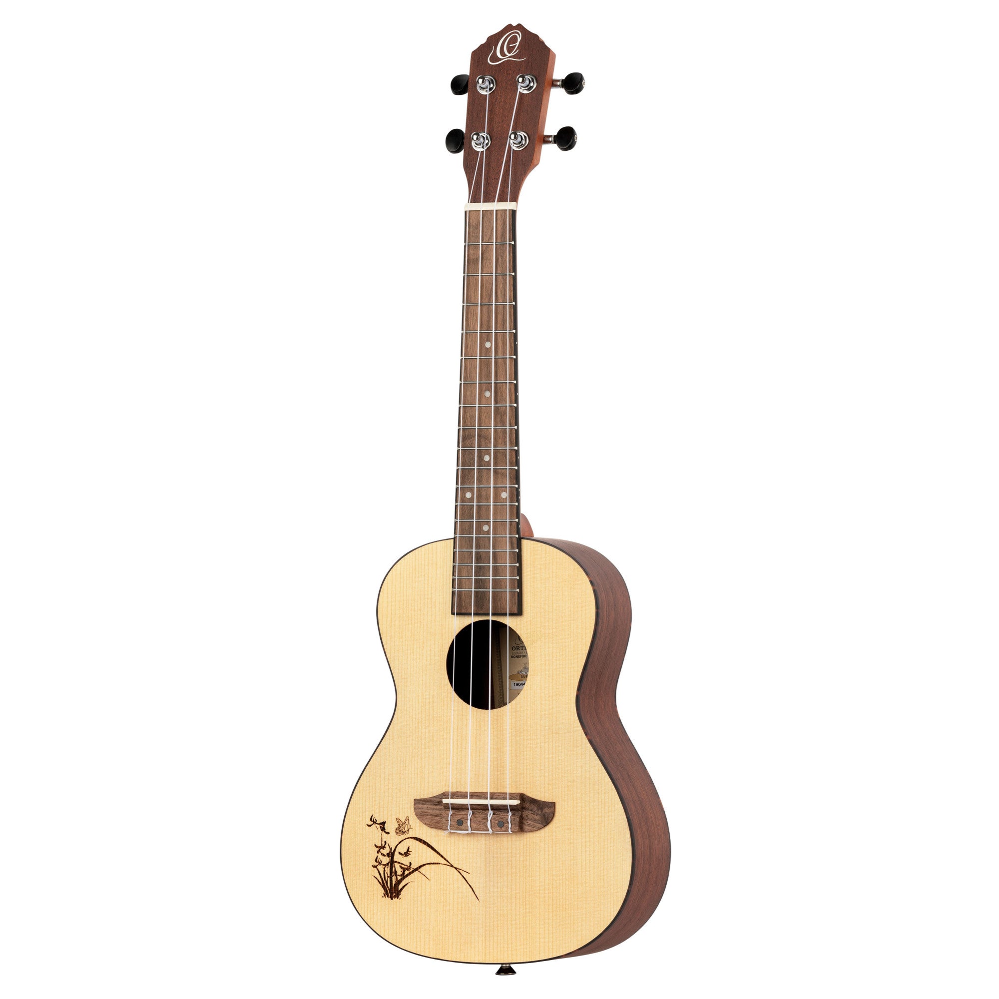 ORTEGA Bonfire Serie Konzert Ukulele 4 String Lefty - Fichte/Sapele Natur