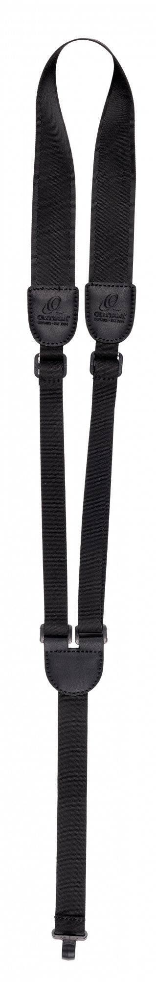 ORTEGA Nylongitarrengurt mit Support Hook - Black