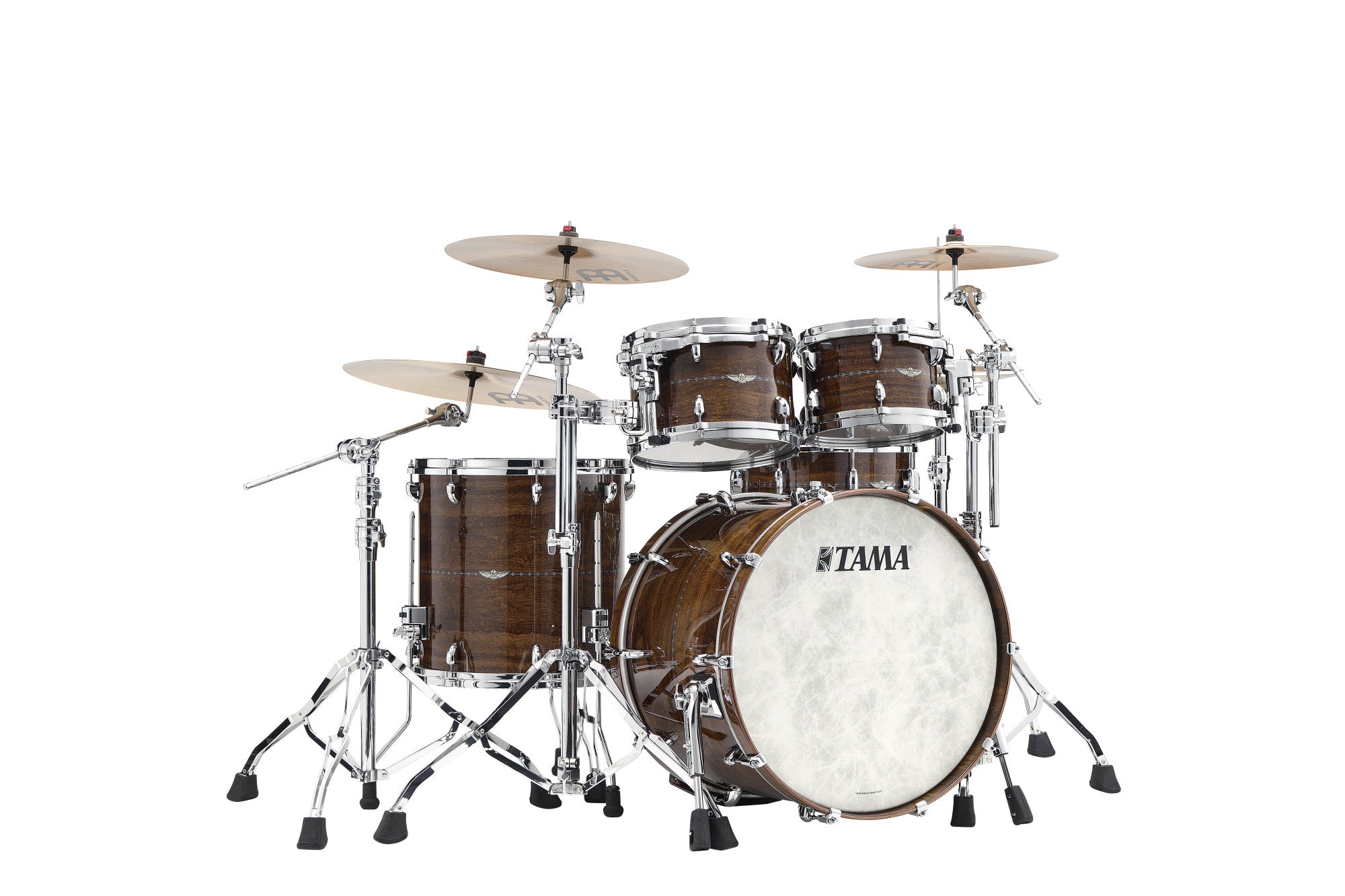 TAMA STAR Bubinga Shell Kit 4 teilig - Natural Indian Laurel/Chrom HW