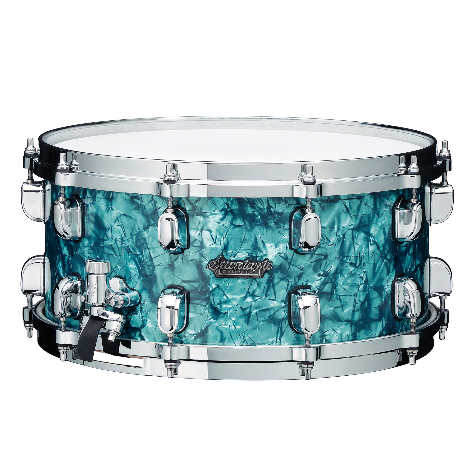 TAMA Starclassic Maple Snaredrum 14" x 8" - Turquoise Pearl/Chrom HW