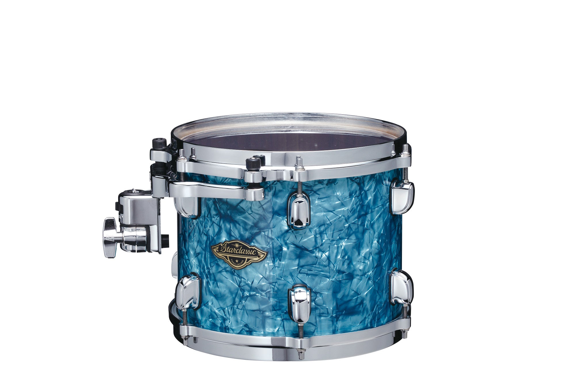TAMA Starclassic Walnut/Birch Duracover Wrap Rack Tom 12" x 8" - Turquoise Pearl/Chrom HW