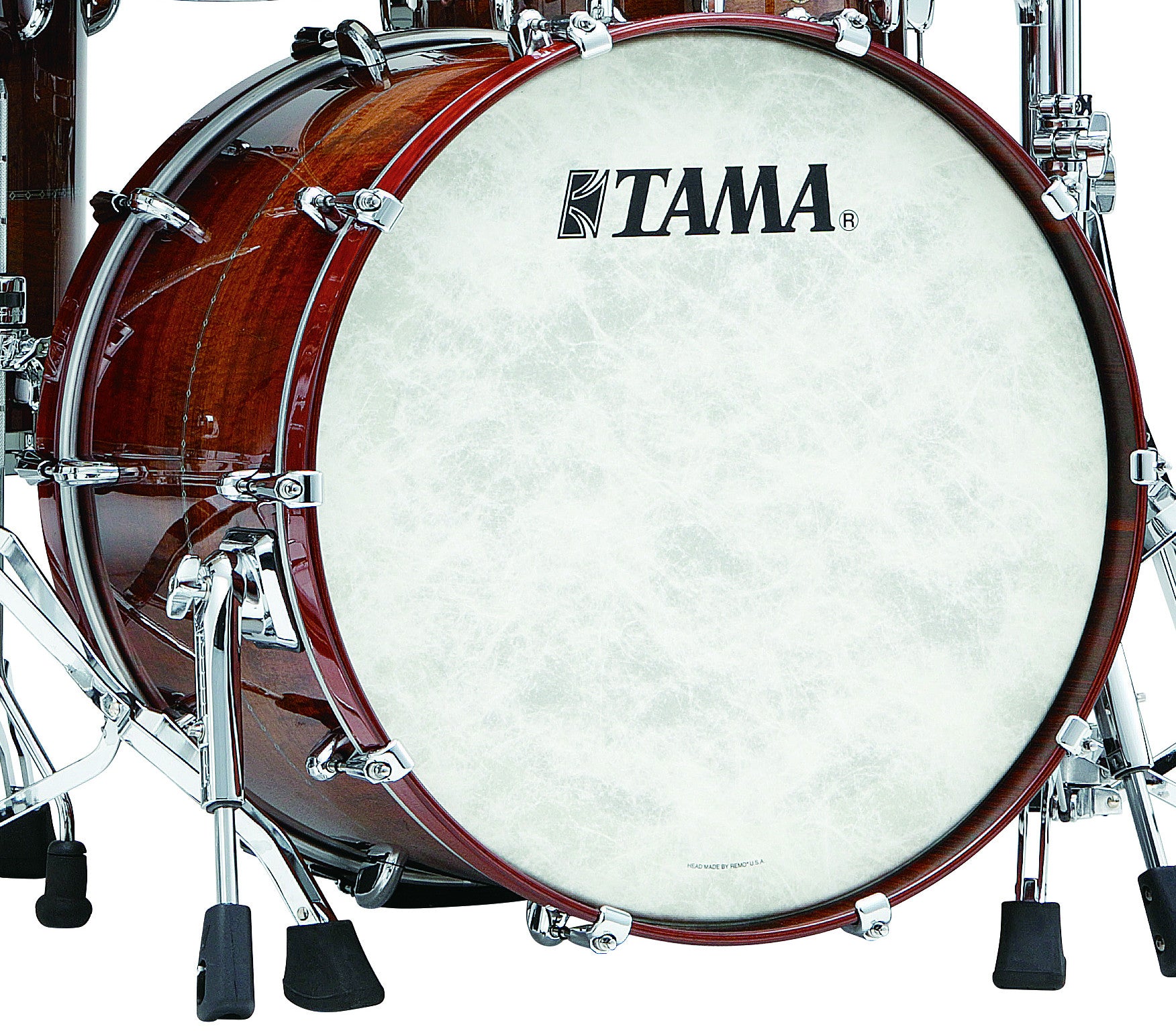 TAMA STAR Bubinga Bass Drum 22" x 18" - Sunset Australian Acacia/Chrom HW/Drum Hoop Matched/mit Inlay (outside)