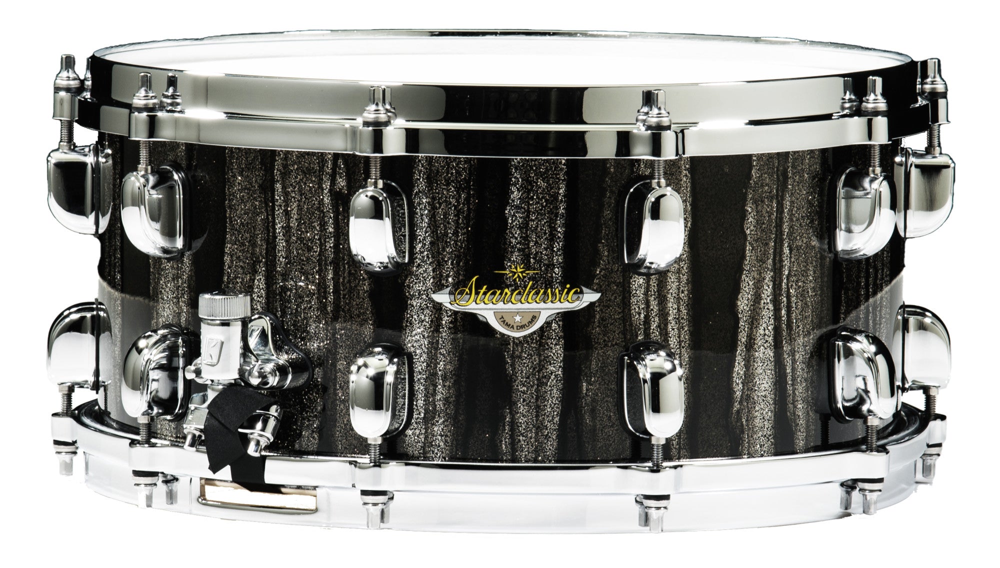 TAMA Starclassic Maple Snaredrum 14" x 8" - Black Clouds & Silver Linings/Chrom HW