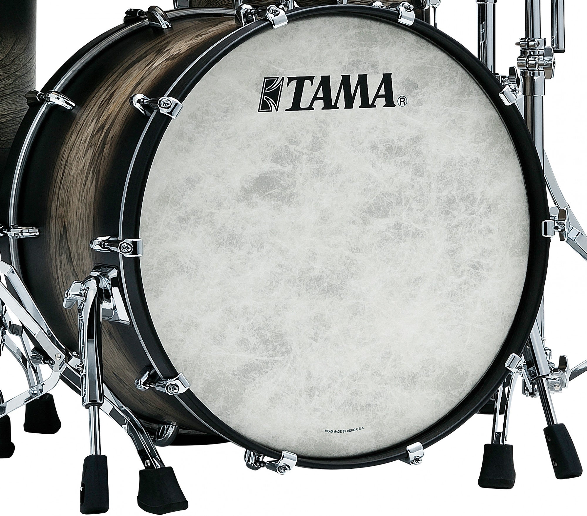 TAMA STAR Walnut Bass Drum 20" x 16" - Satin Black Japanese Sen Burst/Chrom HW