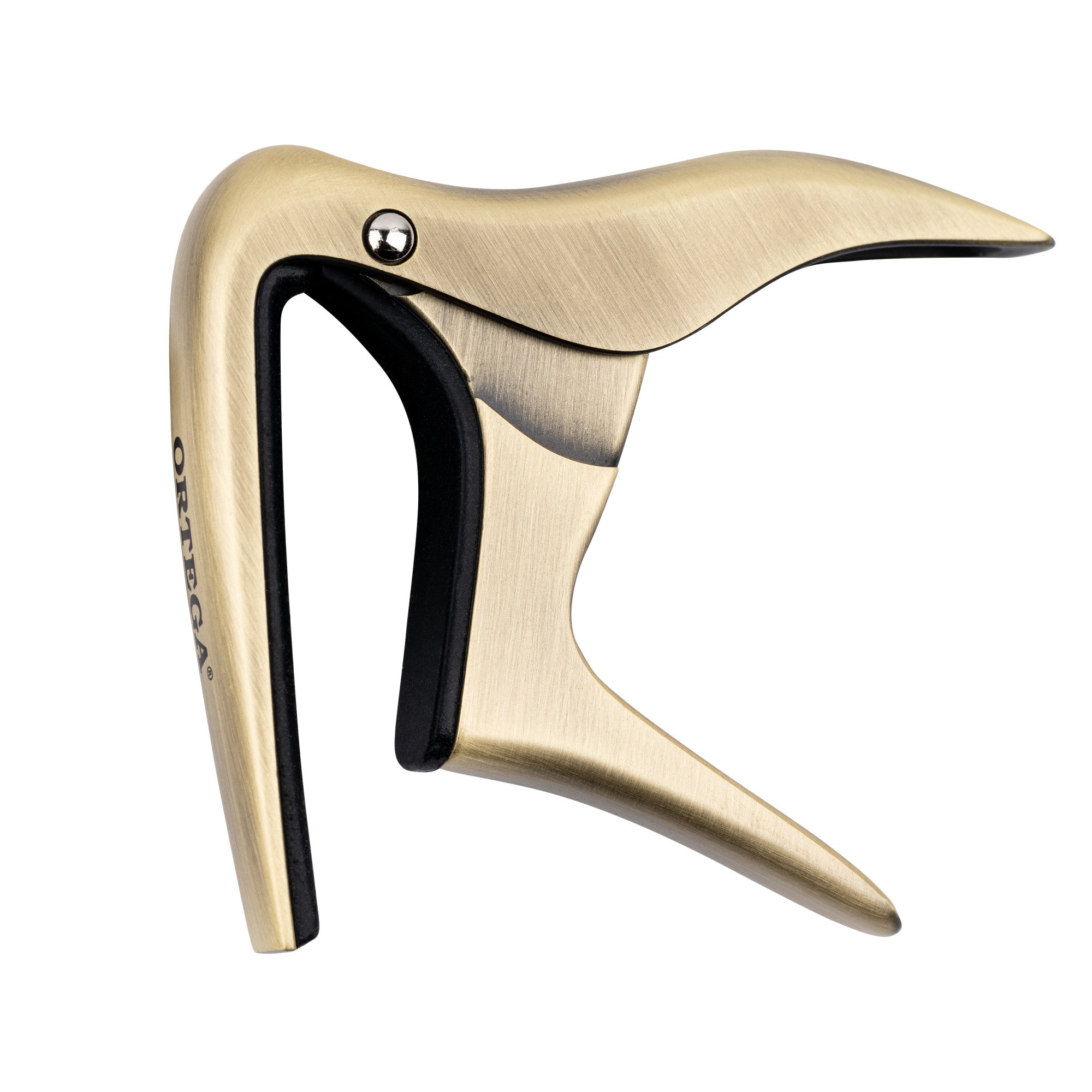 ORTEGA Ukulele Capo - Brushed Brass Design