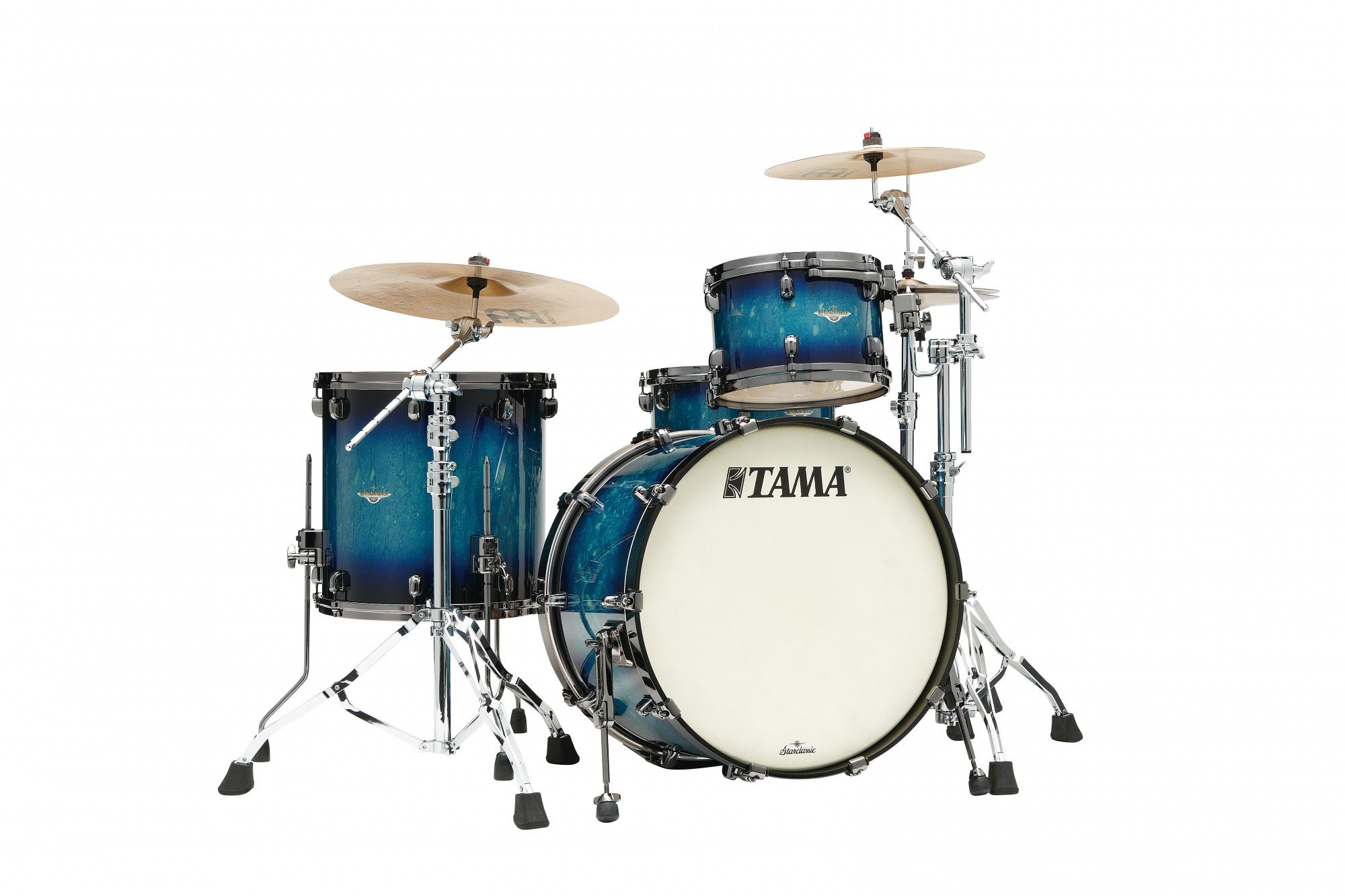 TAMA Starclassic Maple Lacquer Shell Kit 3 teilig - Electric Blue Burst/Black Nickel HW