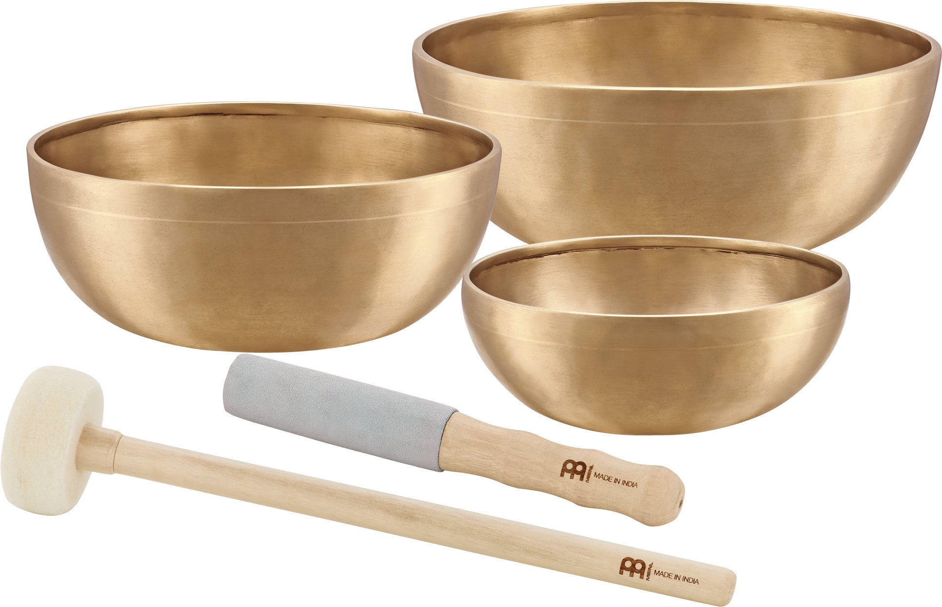 MEINL Sonic Energy Energy Therapy Series Singing Bowl Set 5 teilig - 700/1000/1400g + Mallets