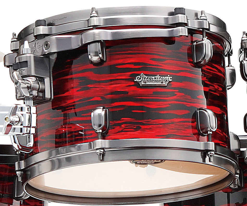 TAMA Starclassic Maple Duracover Wrap Rack Tom 8" x 7" - Red Oyster/Smoked Black Nickel HW