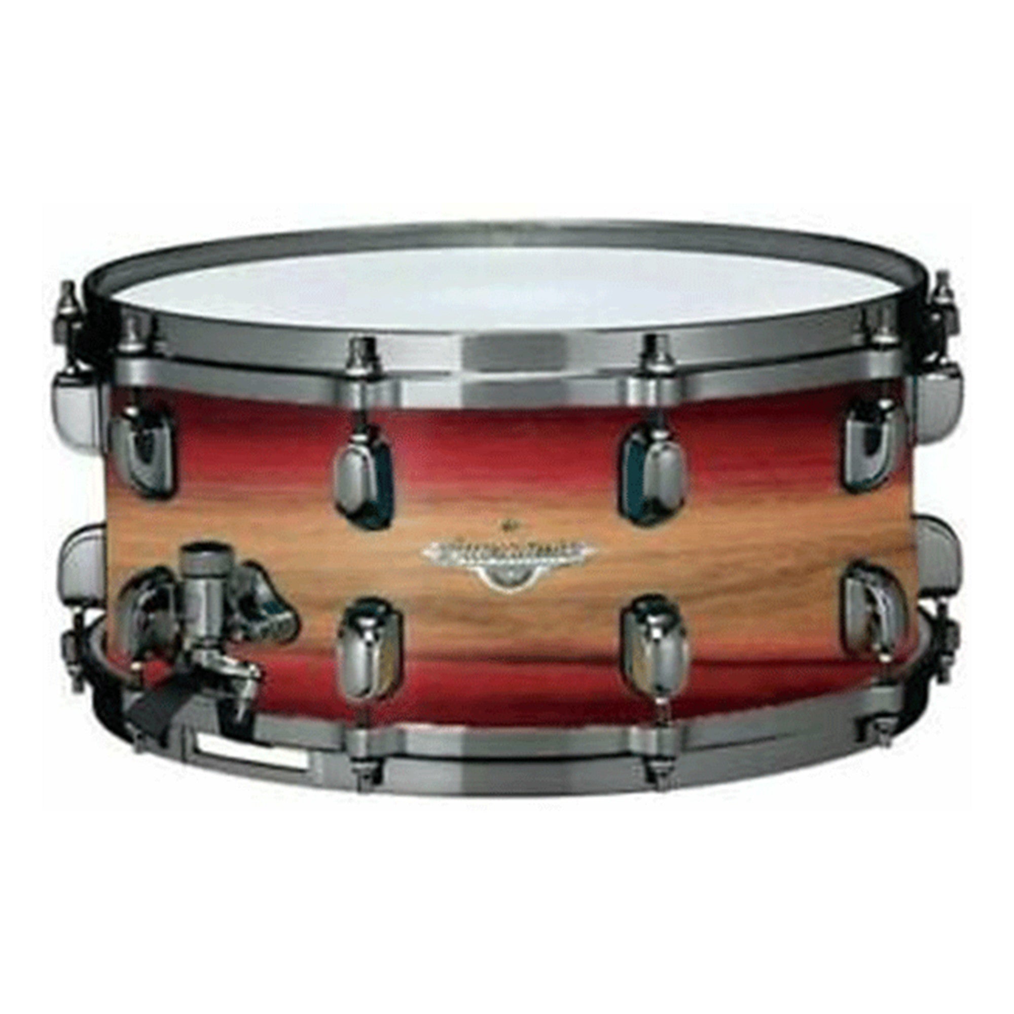 TAMA Starclassic Maple Exotic Snaredrum 14" x 5,5" - Ruby Pacific Walnut Burst/Black Nickel HW