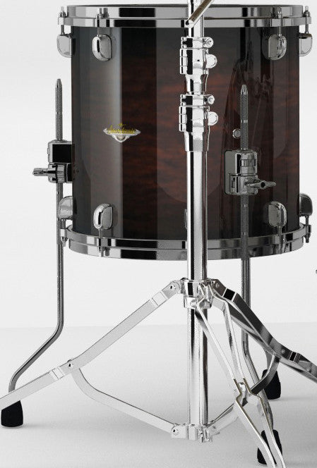 TAMA Starclassic Maple Lacquer Floor Tom 18" x 16" - Dark Mocha Burst/Black Nickel HW