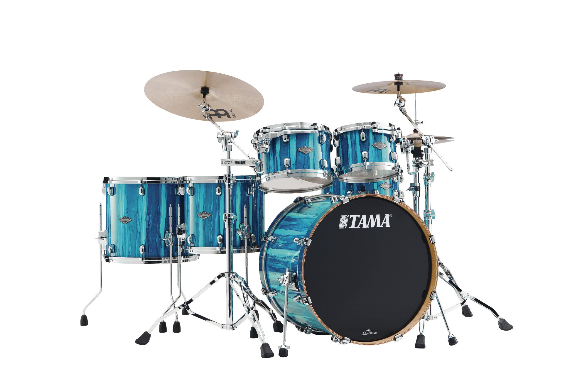 TAMA Starclassic Performer Shell Kit 5 teilig - Sky Blue Aurora/Chrom HW