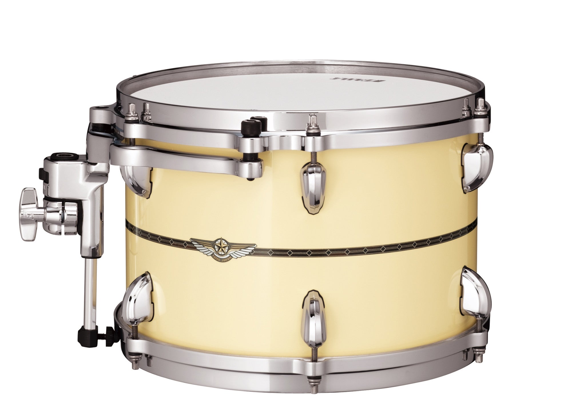 TAMA STAR Maple Rack Tom 13" x 9" - Antique White/Chrom HW/mit Inlay (outside)