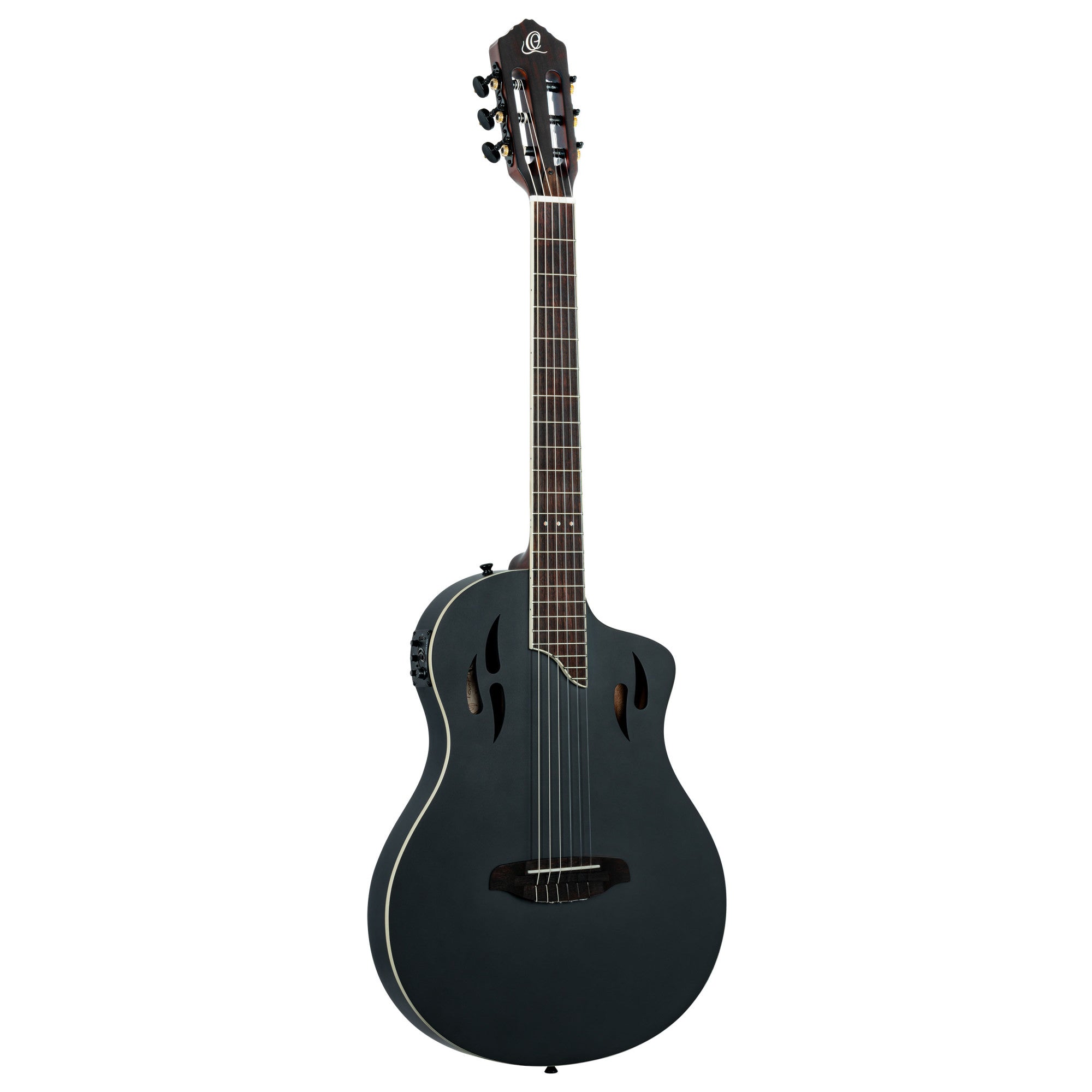 ORTEGA TourPlayer DeLuxe Nylon String Gitarre 6-String - Fichte Schwarz + Gigbag