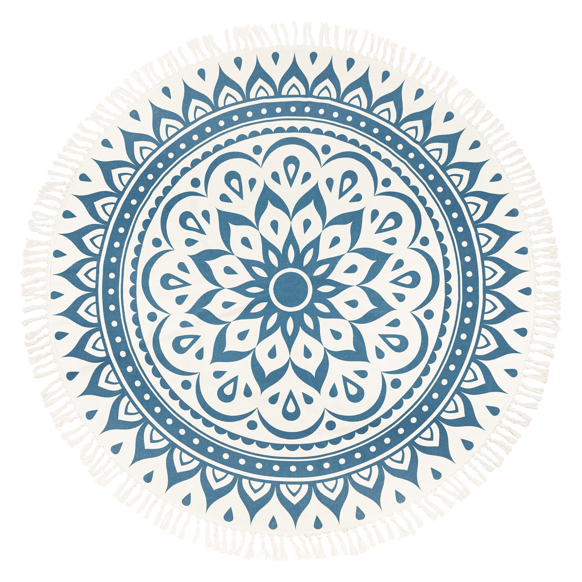 Meinl Sonic Energy Meditation Rug - Navy Blue / Floral Design