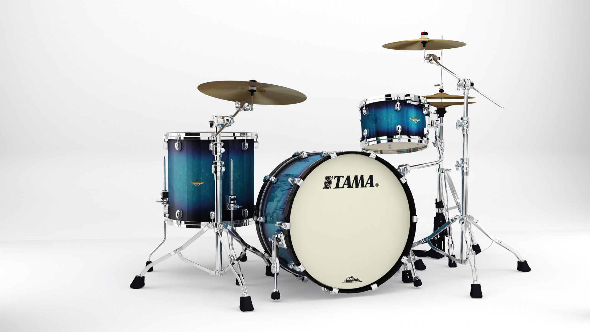TAMA Starclassic Maple Lacquer Shell Kit 3 teilig - Molten Electric Blue Burst/Chrom HW
